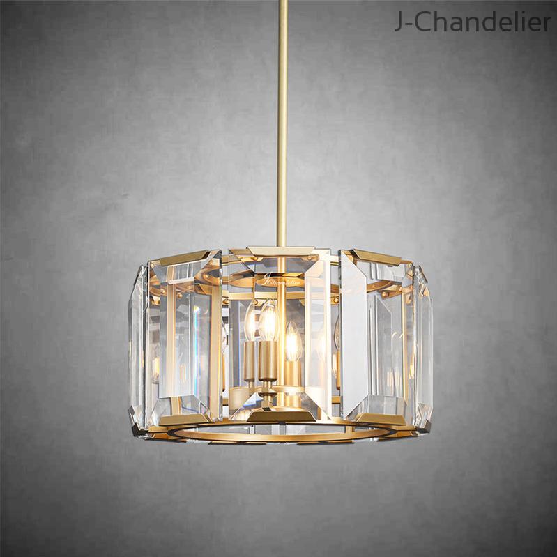 Harlew Crystal Round Chandelier 19"
