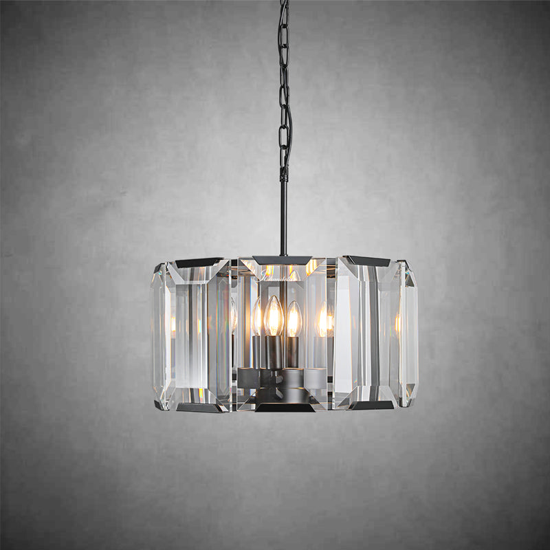 Harlew Crystal Round Chandelier 19"