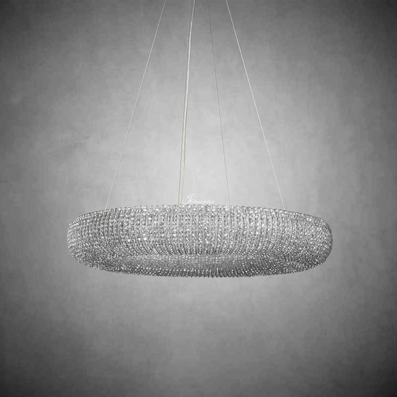 Halos Crystal Round LED Chandelier 41"