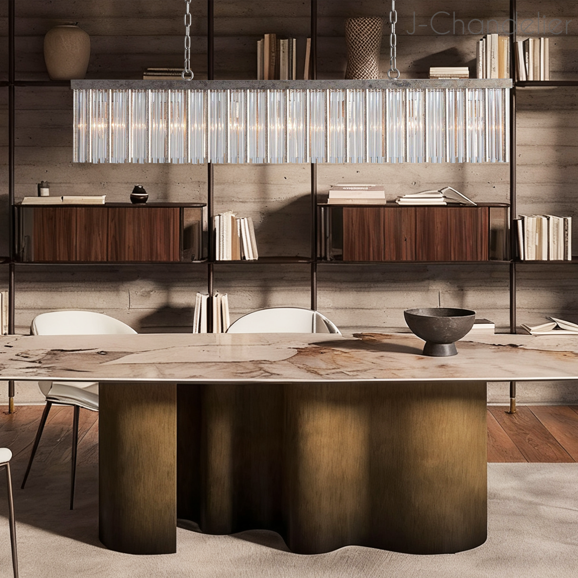 Andalucia Rectangular Chandelier 56"