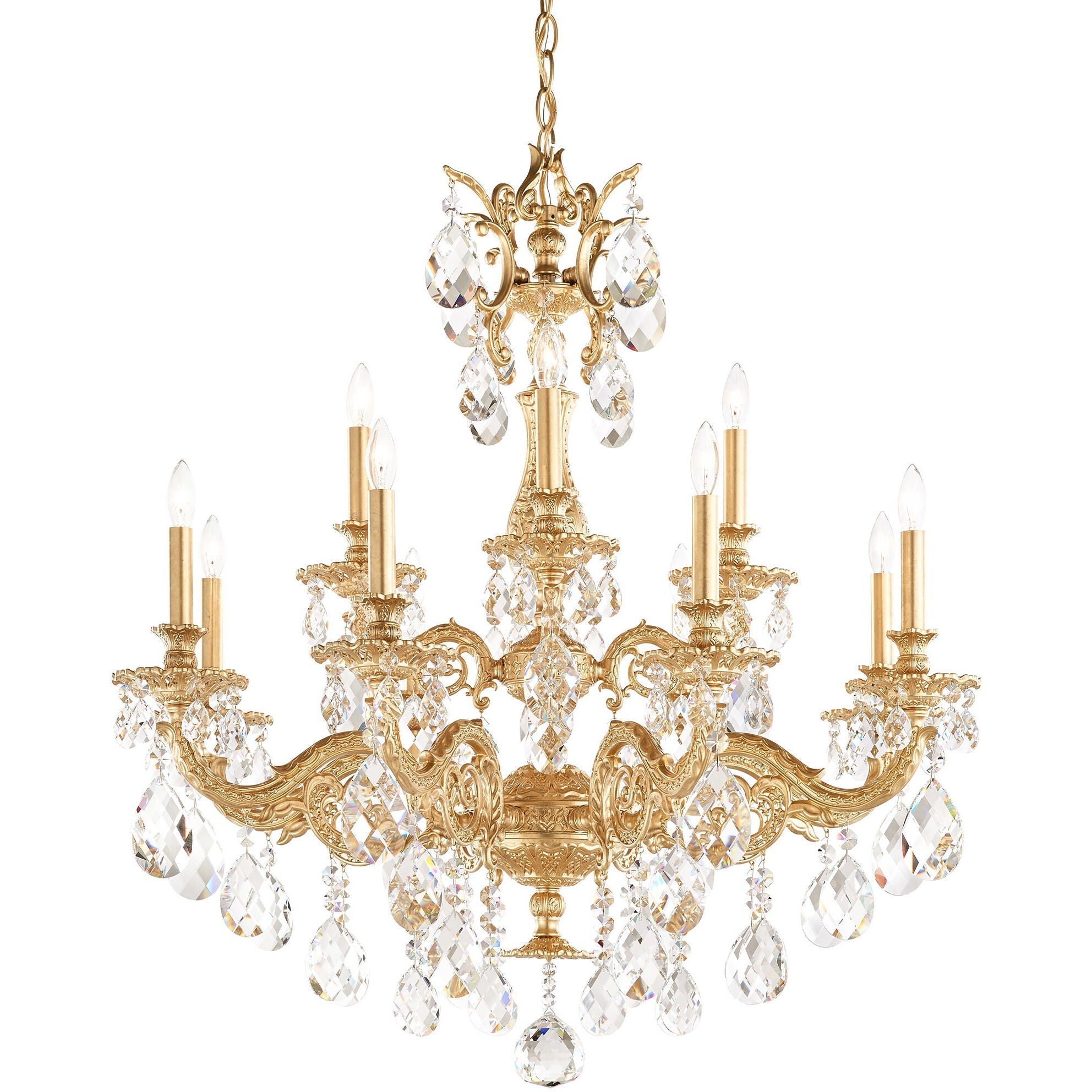 Milano 12-light Crystal Chandelier 32"