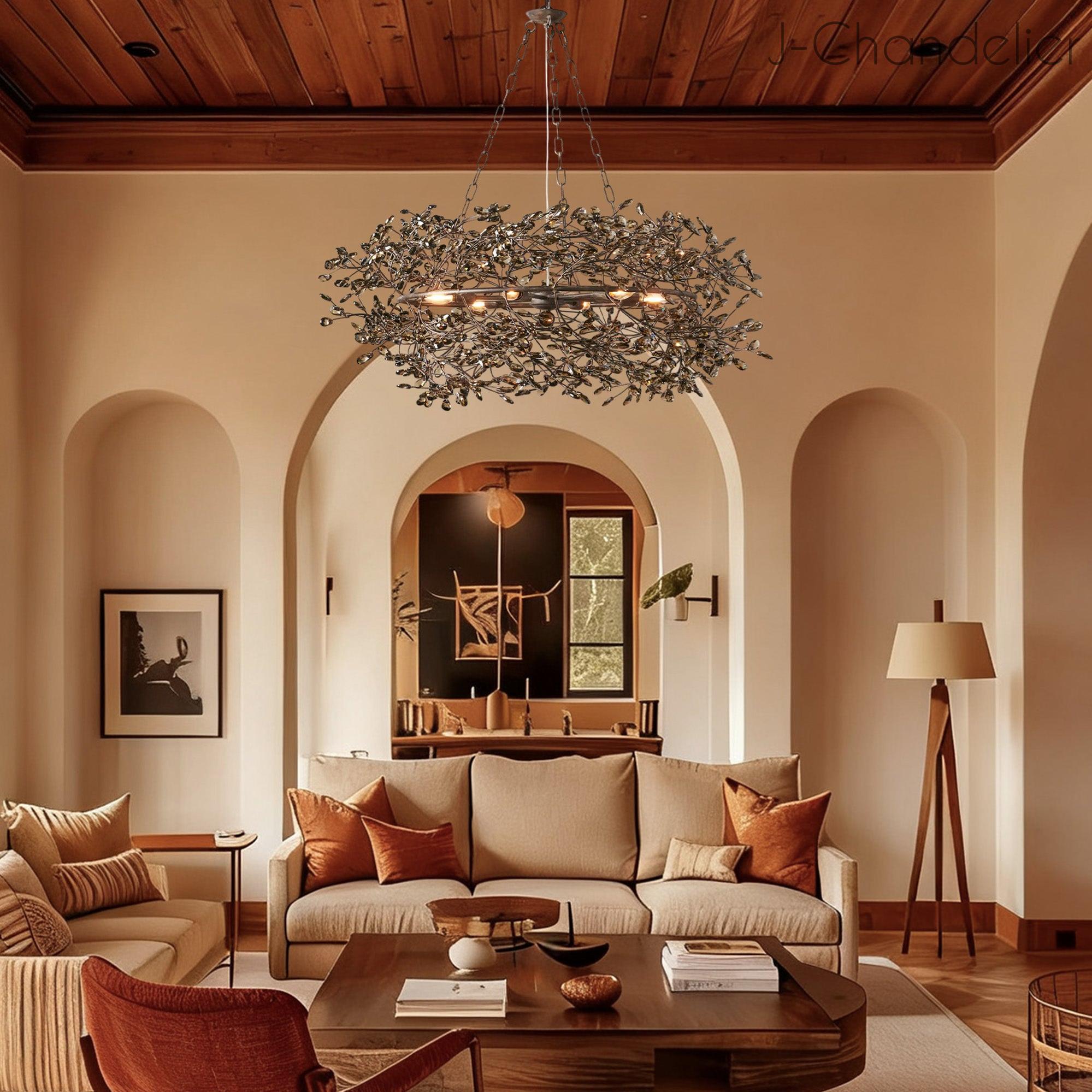 Fiore Crown Chandelier 39" 48" 60"