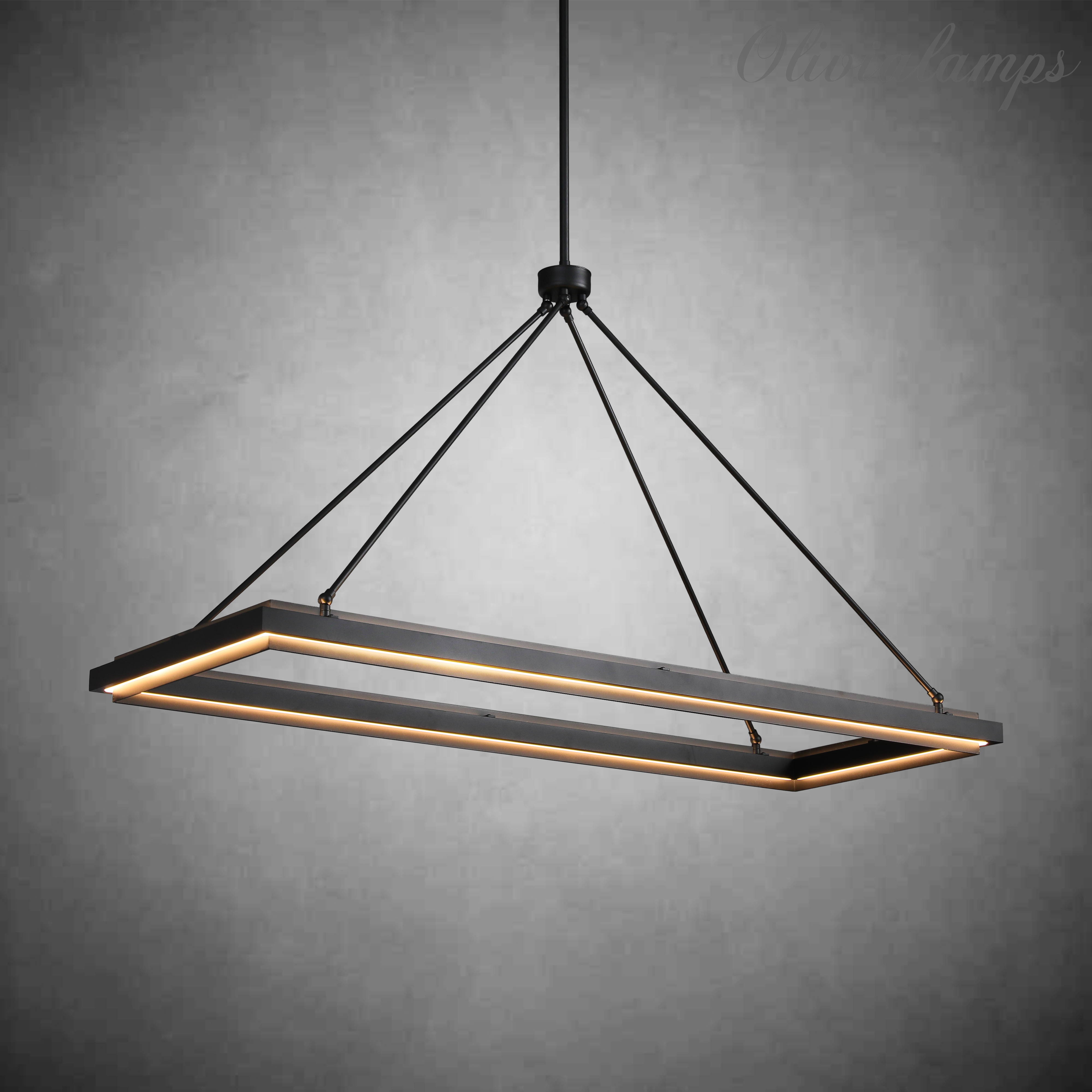 Peron Rectangular Chandelier 50"62"
