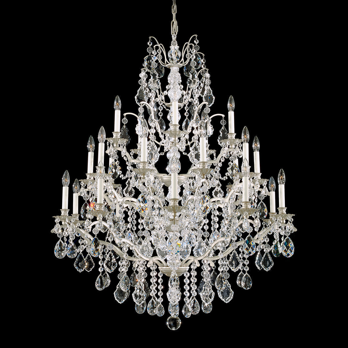 Bordeaux Crystal Chandelier 40"