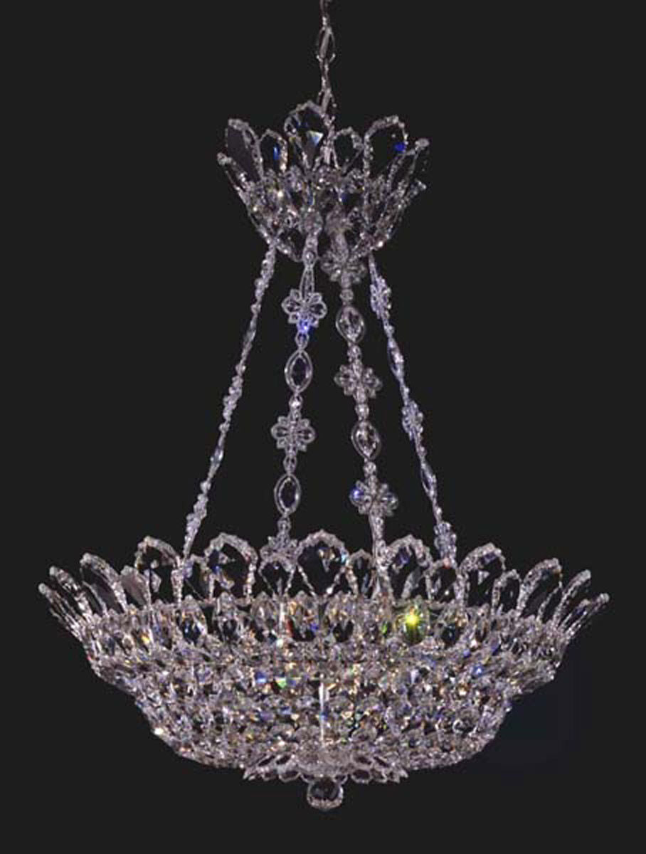 Trilliane Inverted umbrella crystal Chandelier 24"