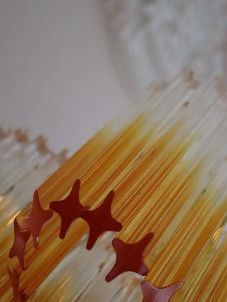 Murano Chandelier – Viennetta – 114 prisms – Amber