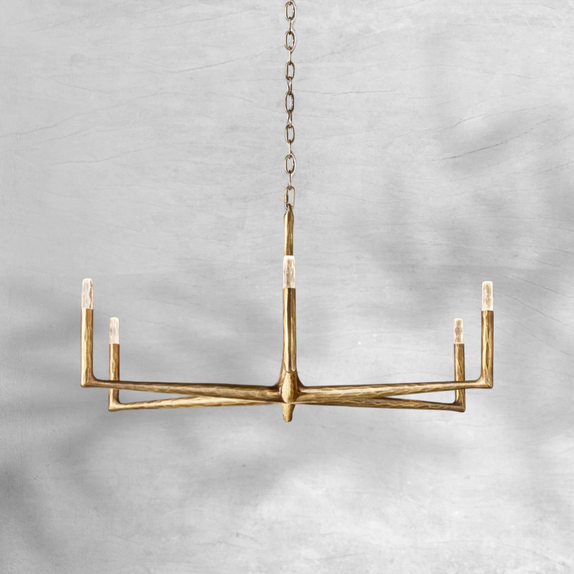 Thaddeas Forged Round Chandelier 36" 48” 60” 72”