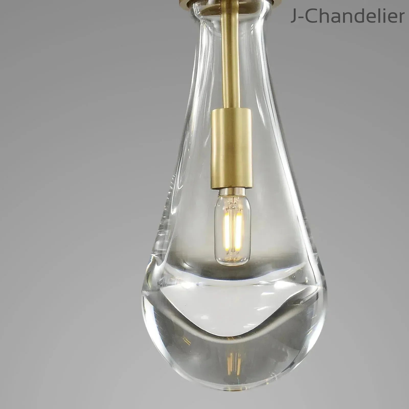 Raindrop Round Chandelier 5 Lights 14"D