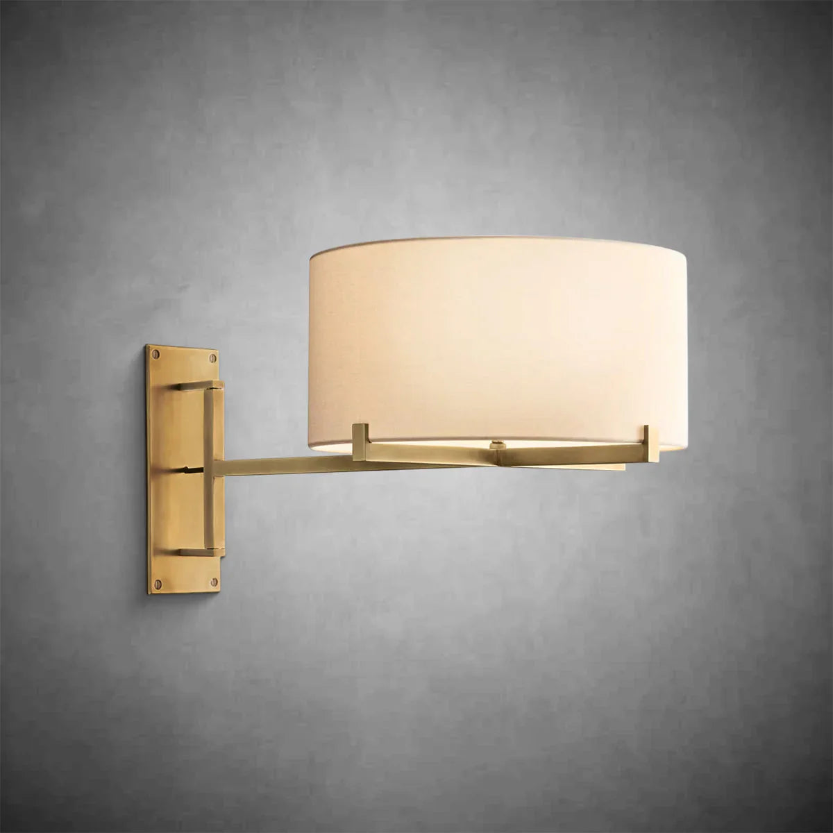 Prism Drum Shade Swing-Arm Sconce
