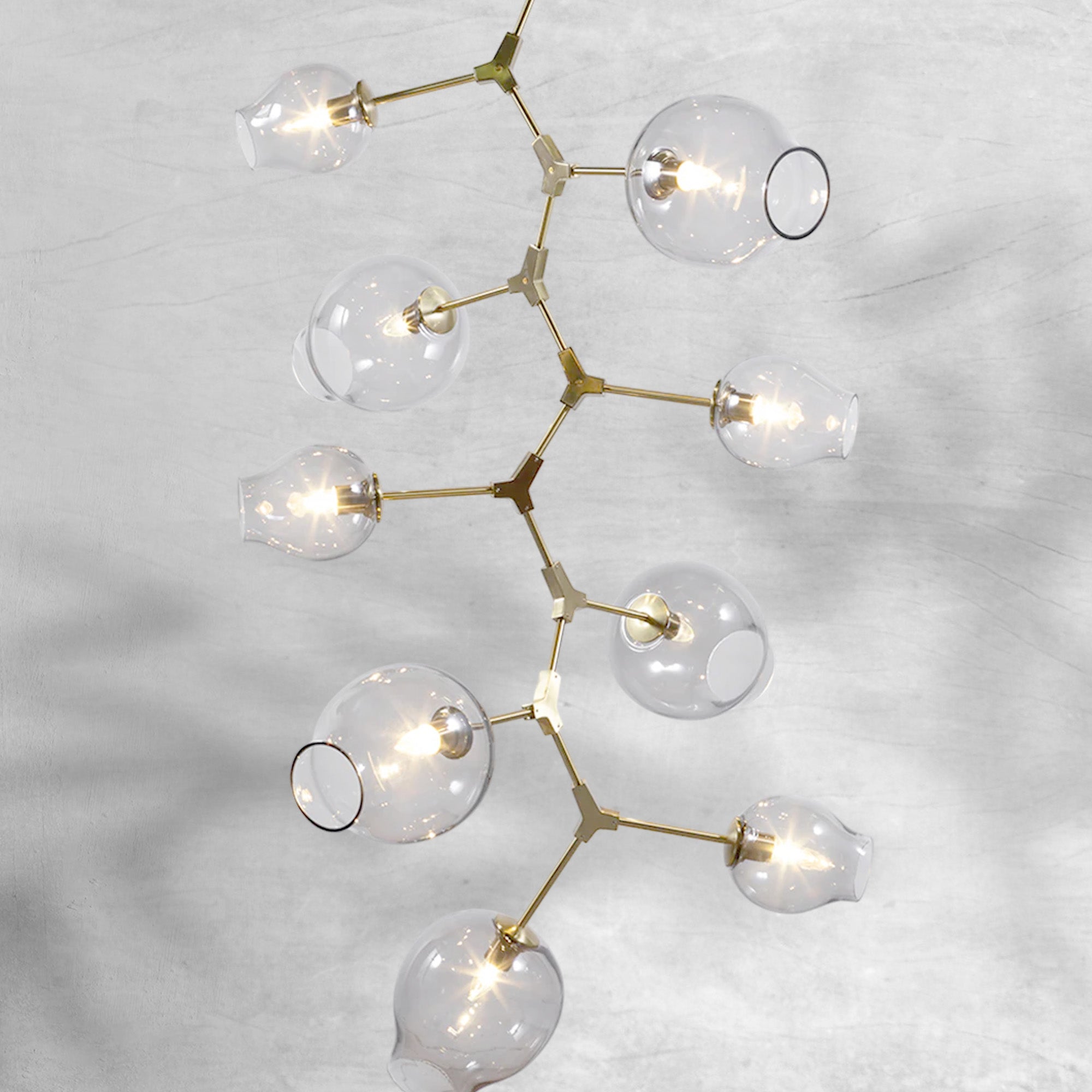 Covington Drop  Globe Branching Bubble Chandelier 38''