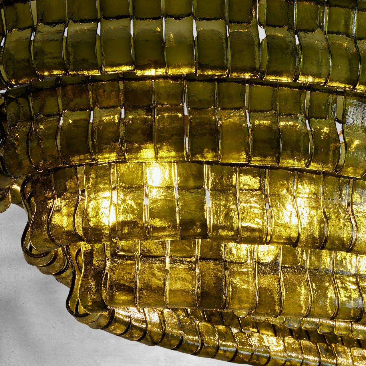 Ghiaccio Oval Chandelier 54"W/65"W