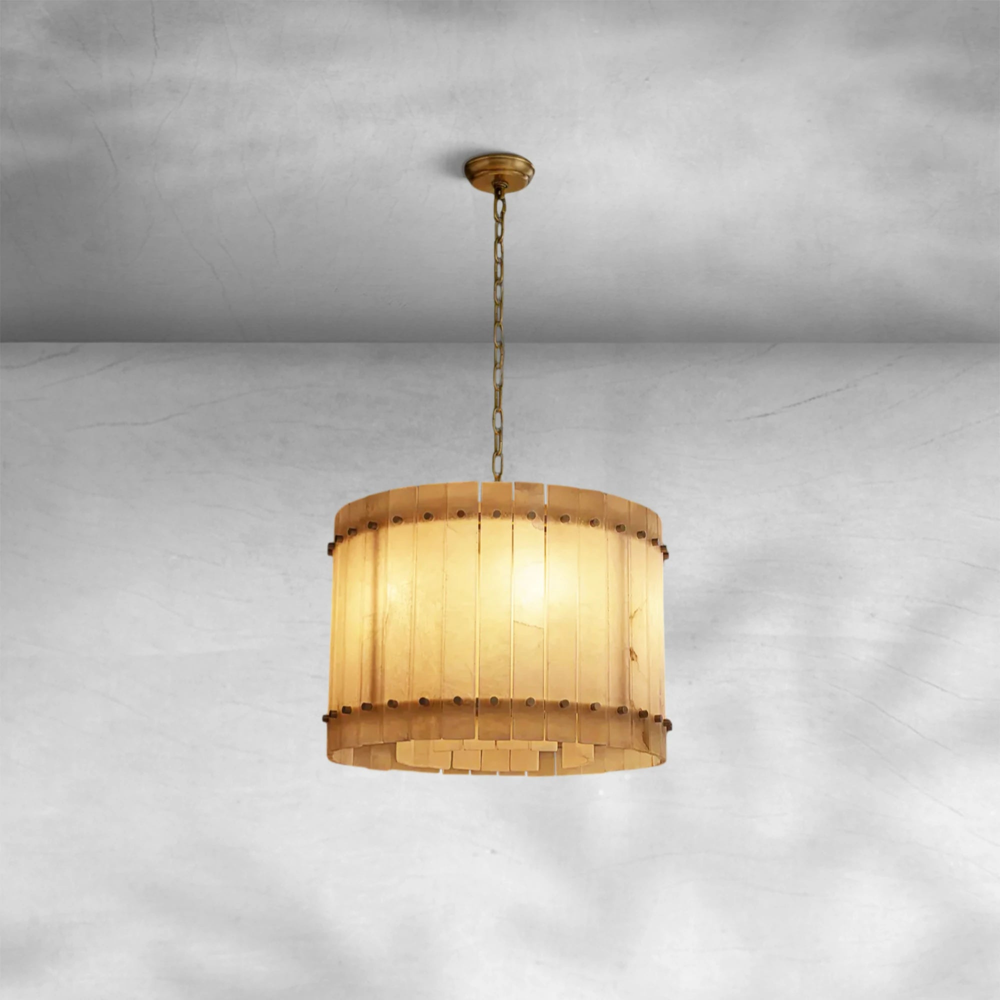 Sun Marcus Alabaster Round Chandelier