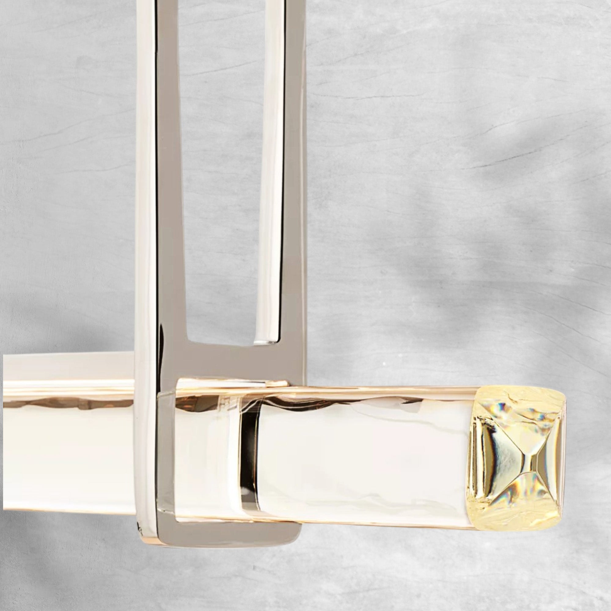 Auduban Crystal Single Bar Linear Chandelier