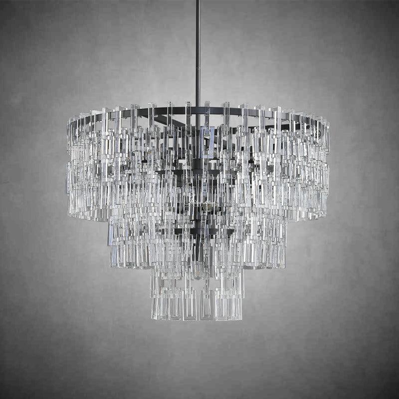 Montis 3-Tier Round Chandelier 36"