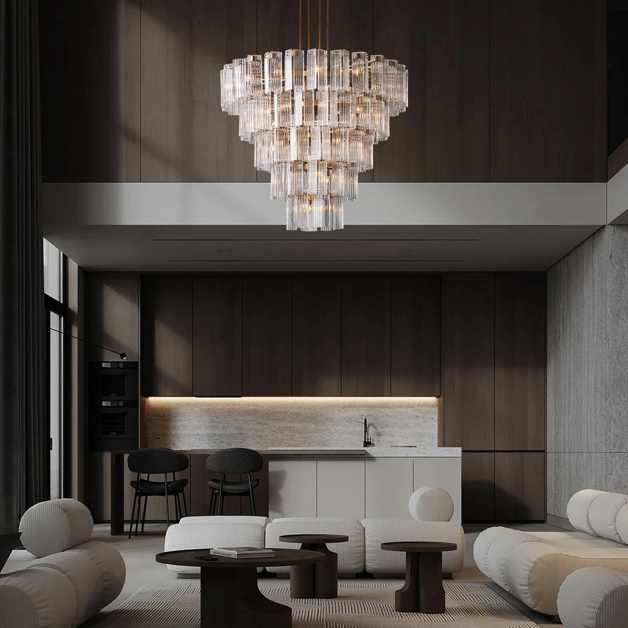 Delsie Round Chandelier 38''48''60''