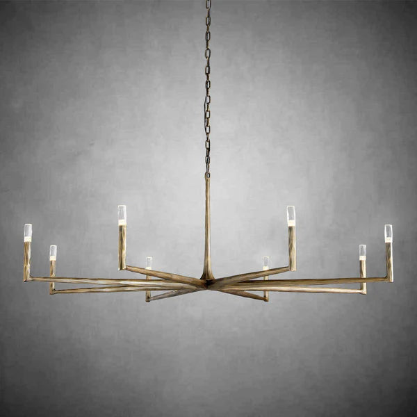 Thaddeas Forged Round Chandelier 36" 48” 60” 72”