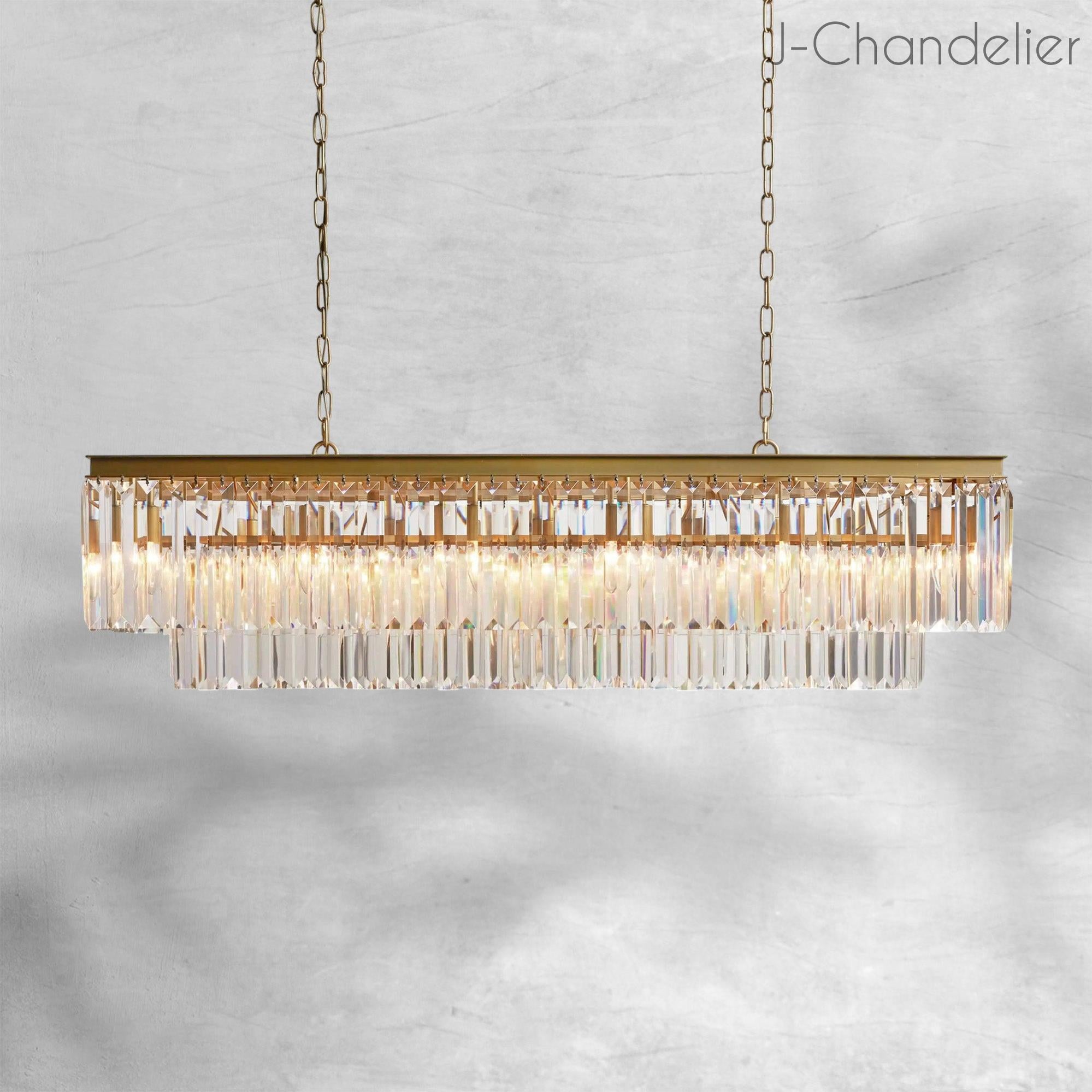 Leyland Tiered Rectangular Chandelier