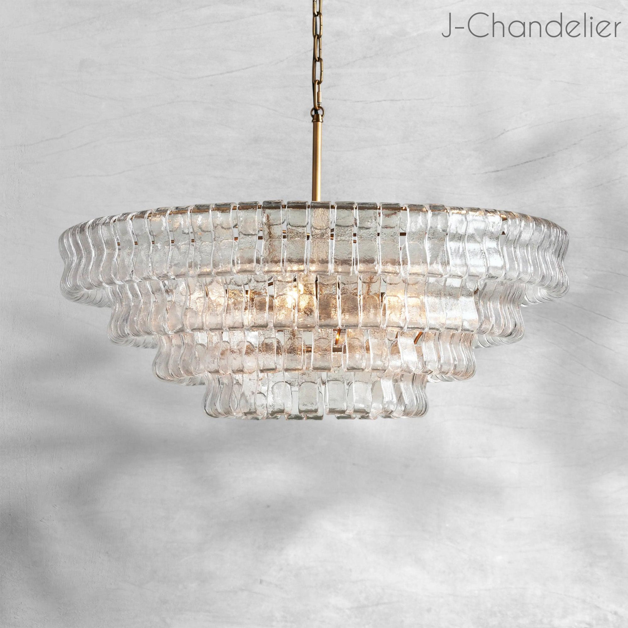 Ghiaccio Round Chandelier 24"36"48"60"