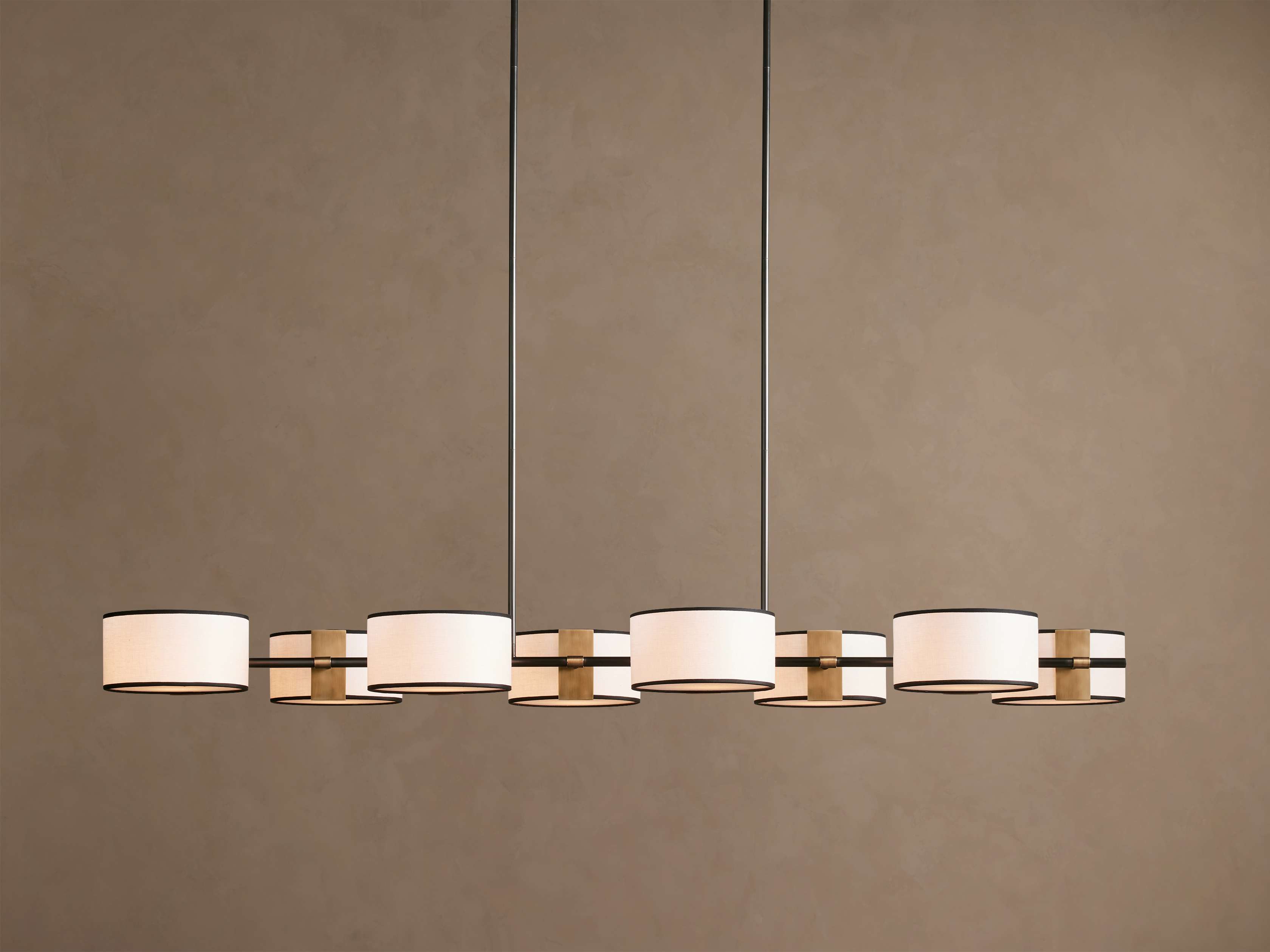 Daphne Fabric Linear Chandelier