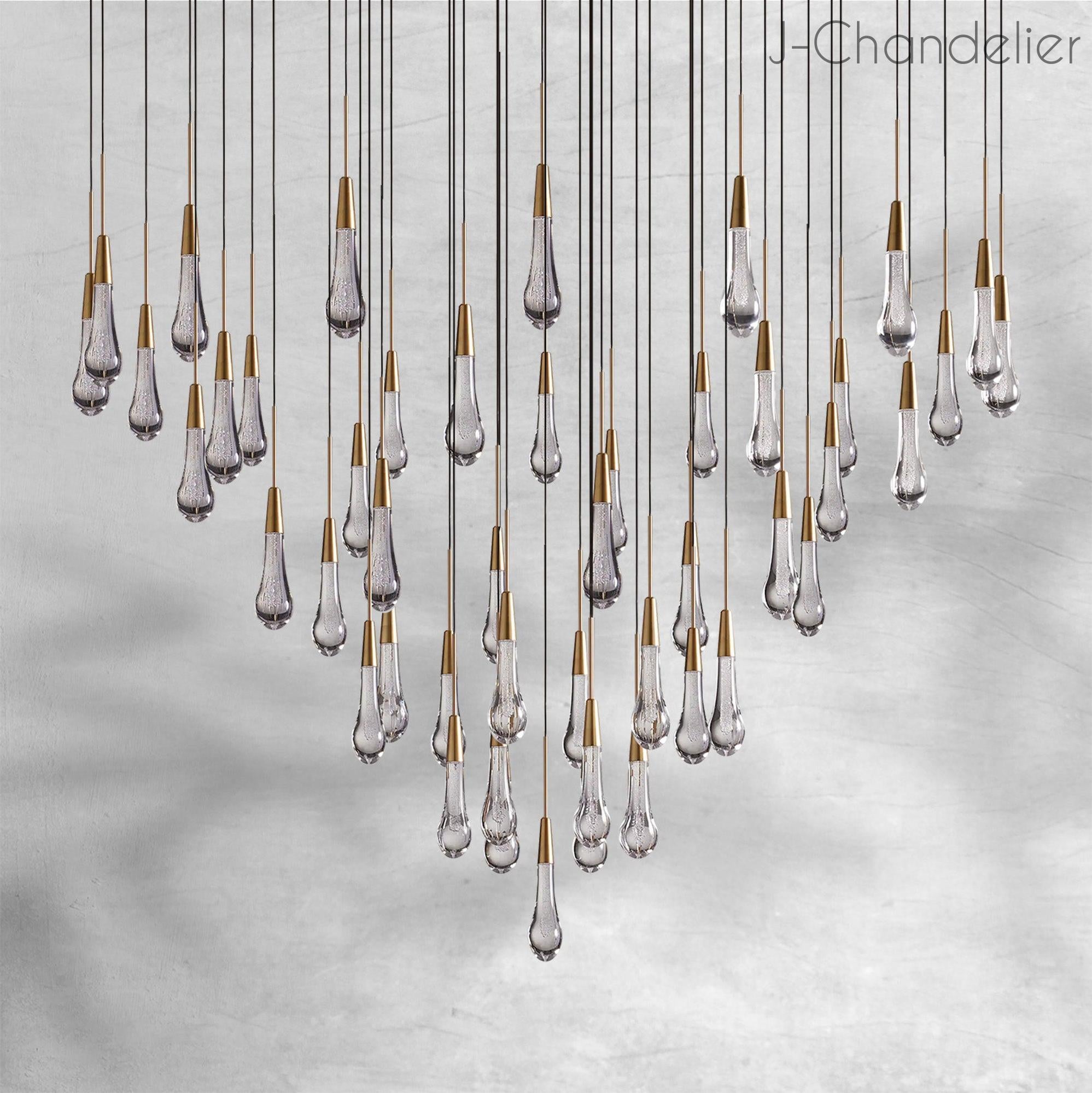 Soltaire Round Chandelier 58"W