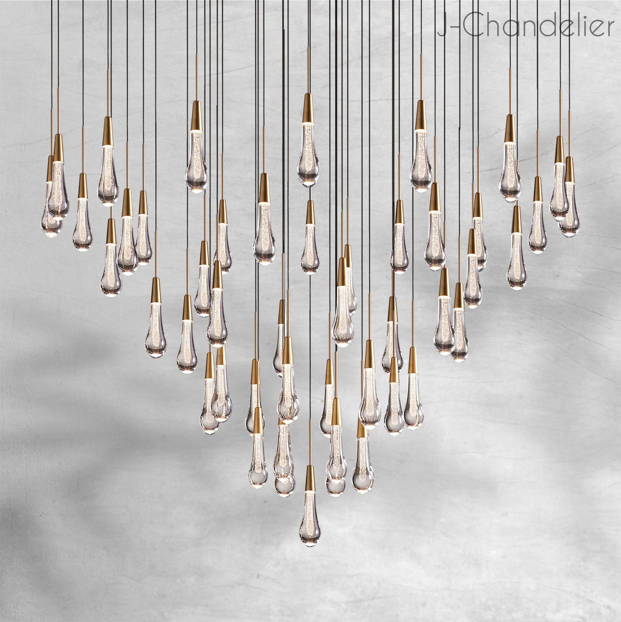 Soltaire Round Chandelier 17" 24" 36“ 48''58“