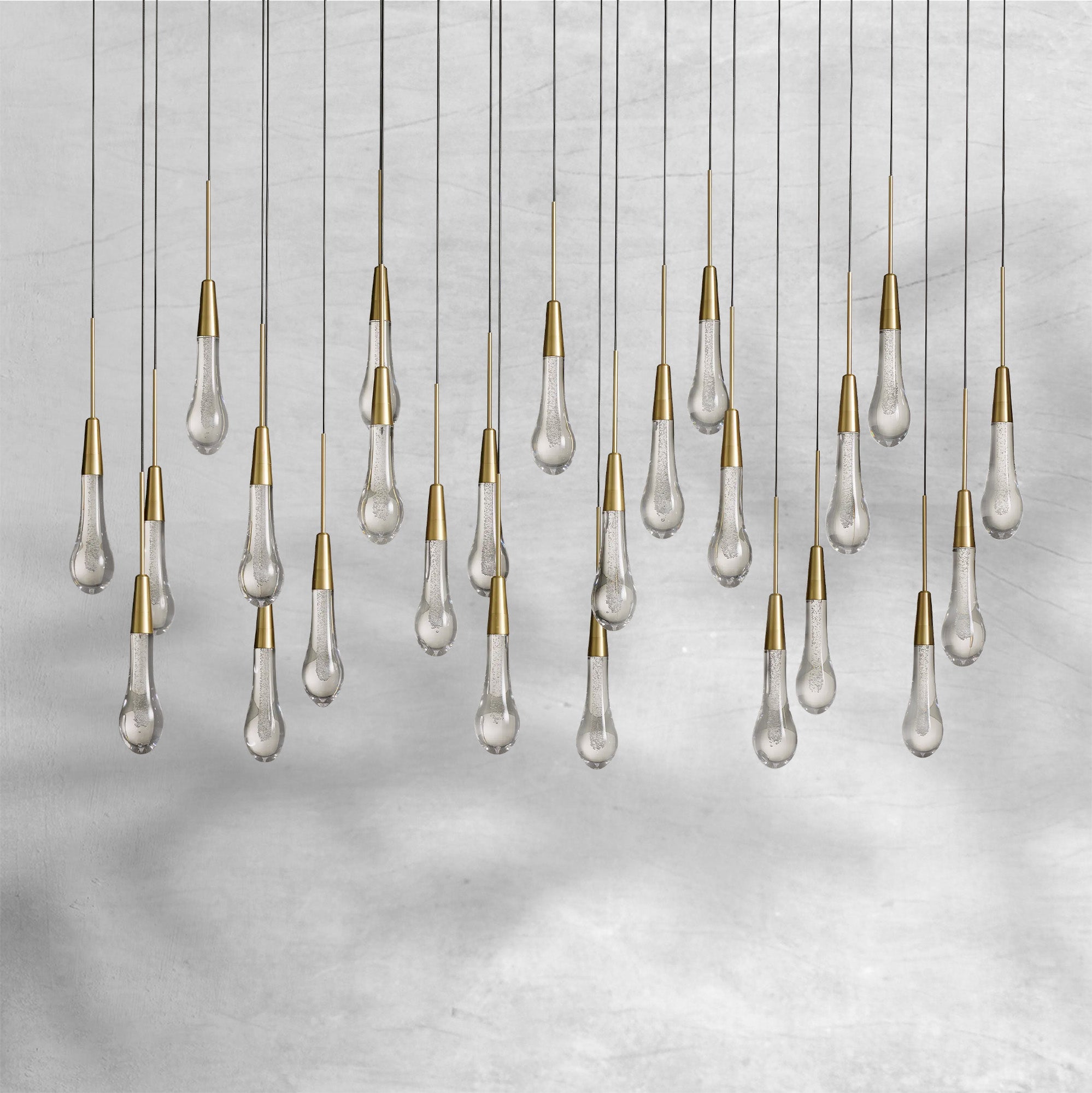 Soltaire Linear Chandelier 37"50"70"