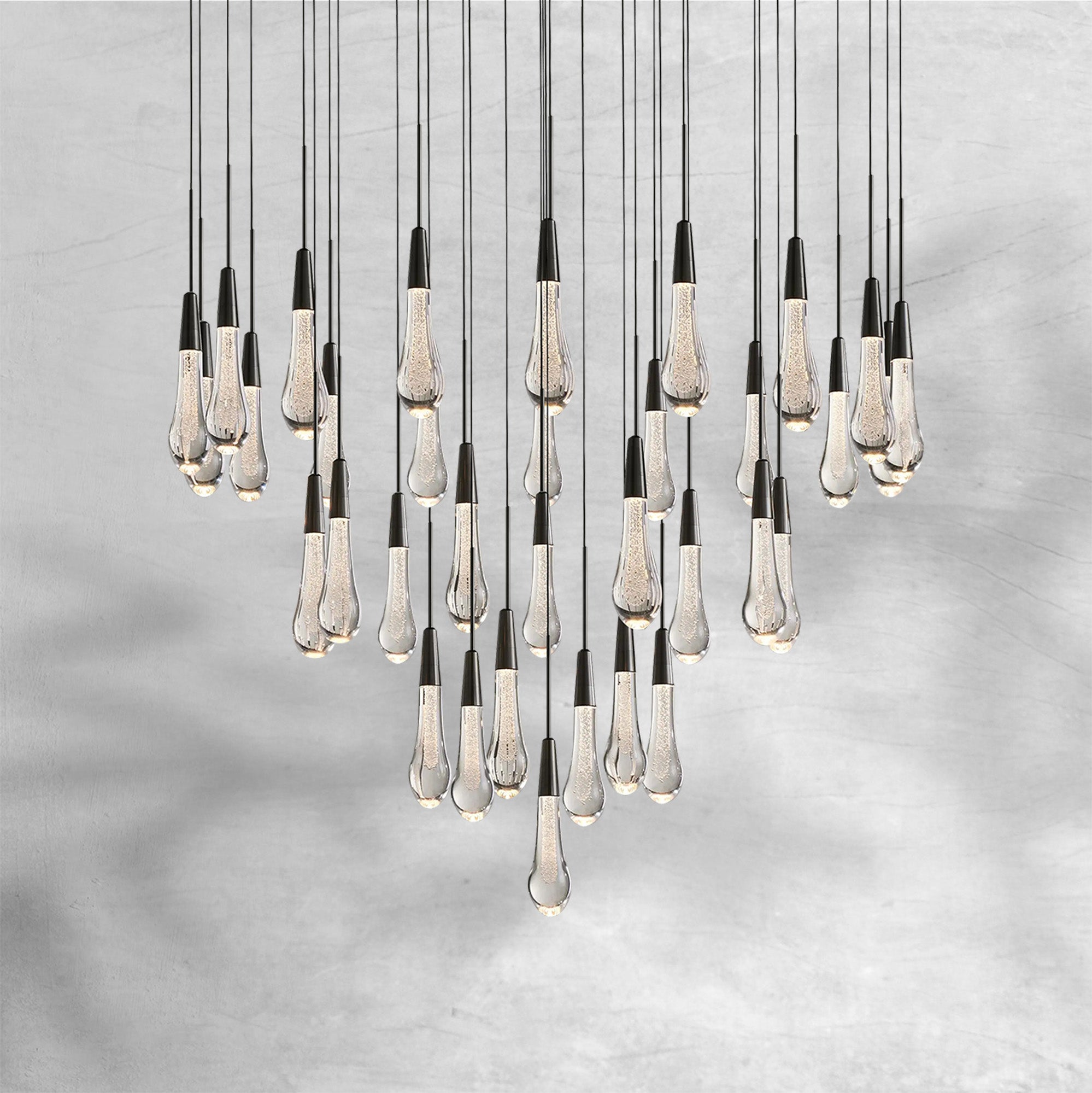 Soltaire Round Chandelier 17"24"36"48''58"