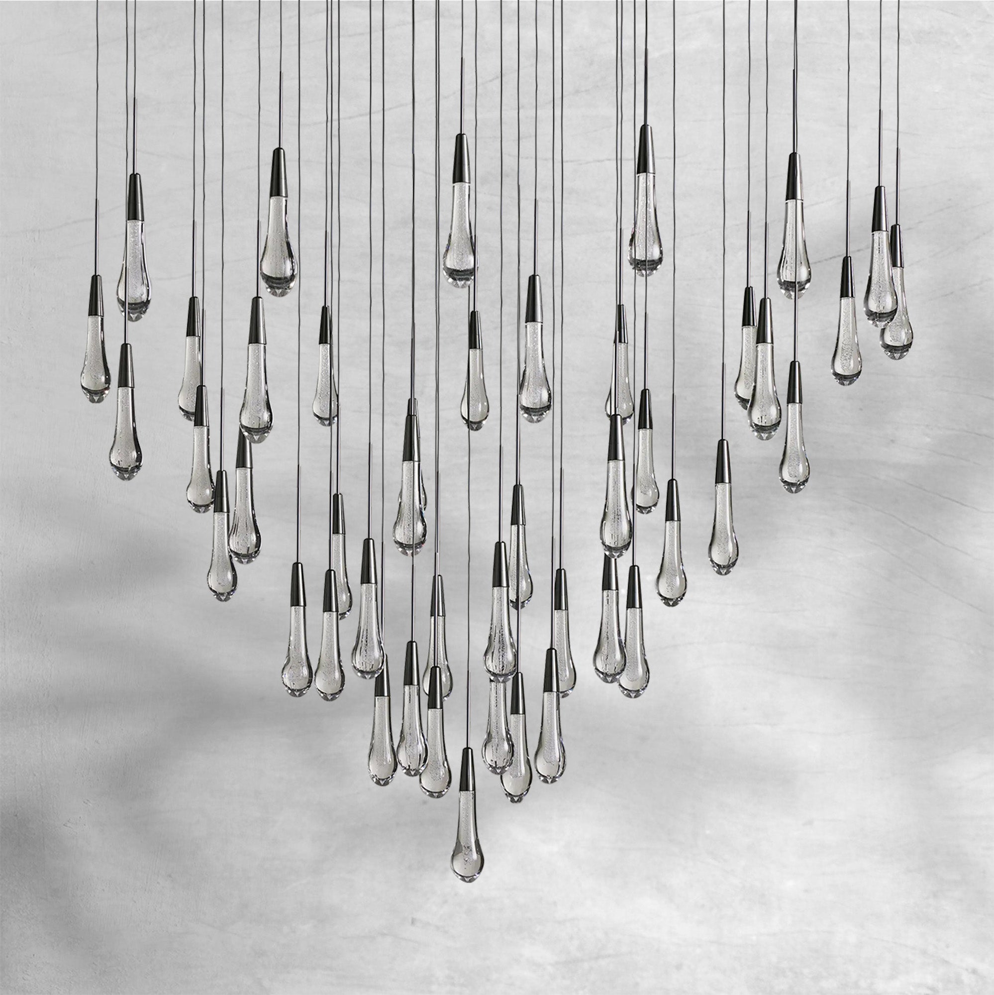 Soltaire Round Chandelier 58"W