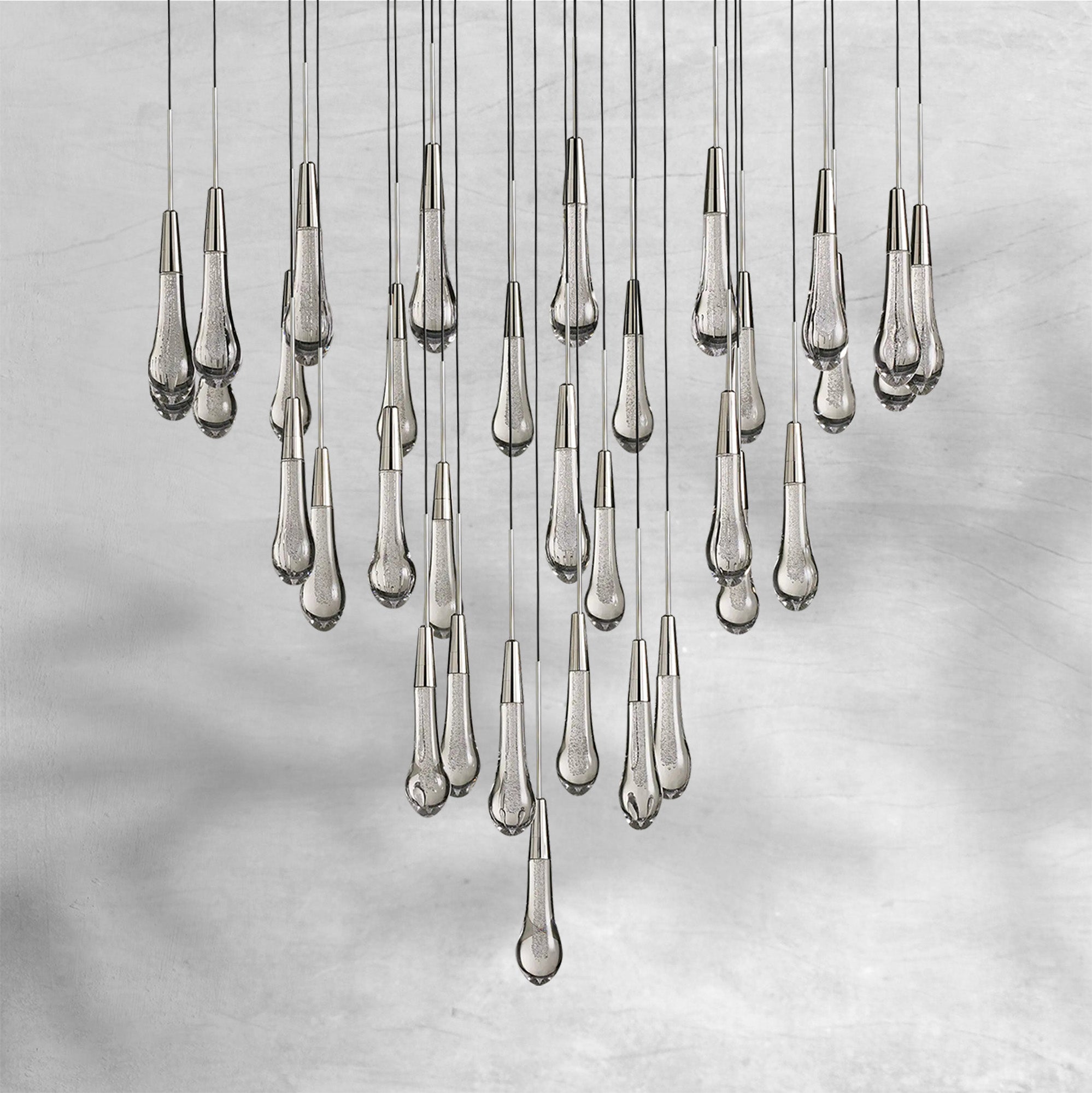 Soltaire Round Chandelier 17"24"36"48''58"