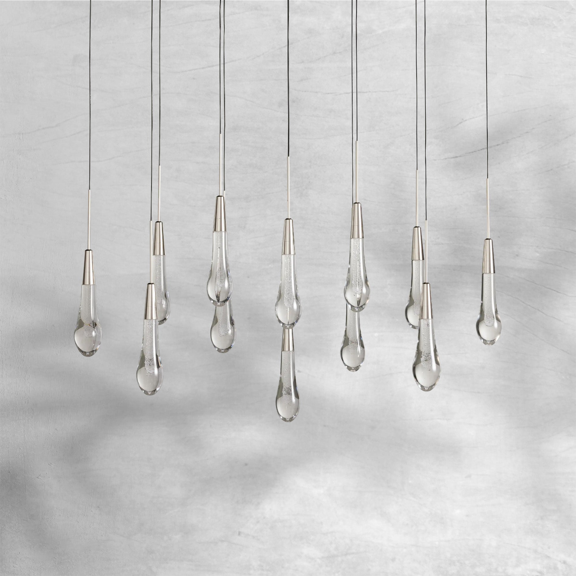 Soltaire Linear Chandelier 37"50"70"
