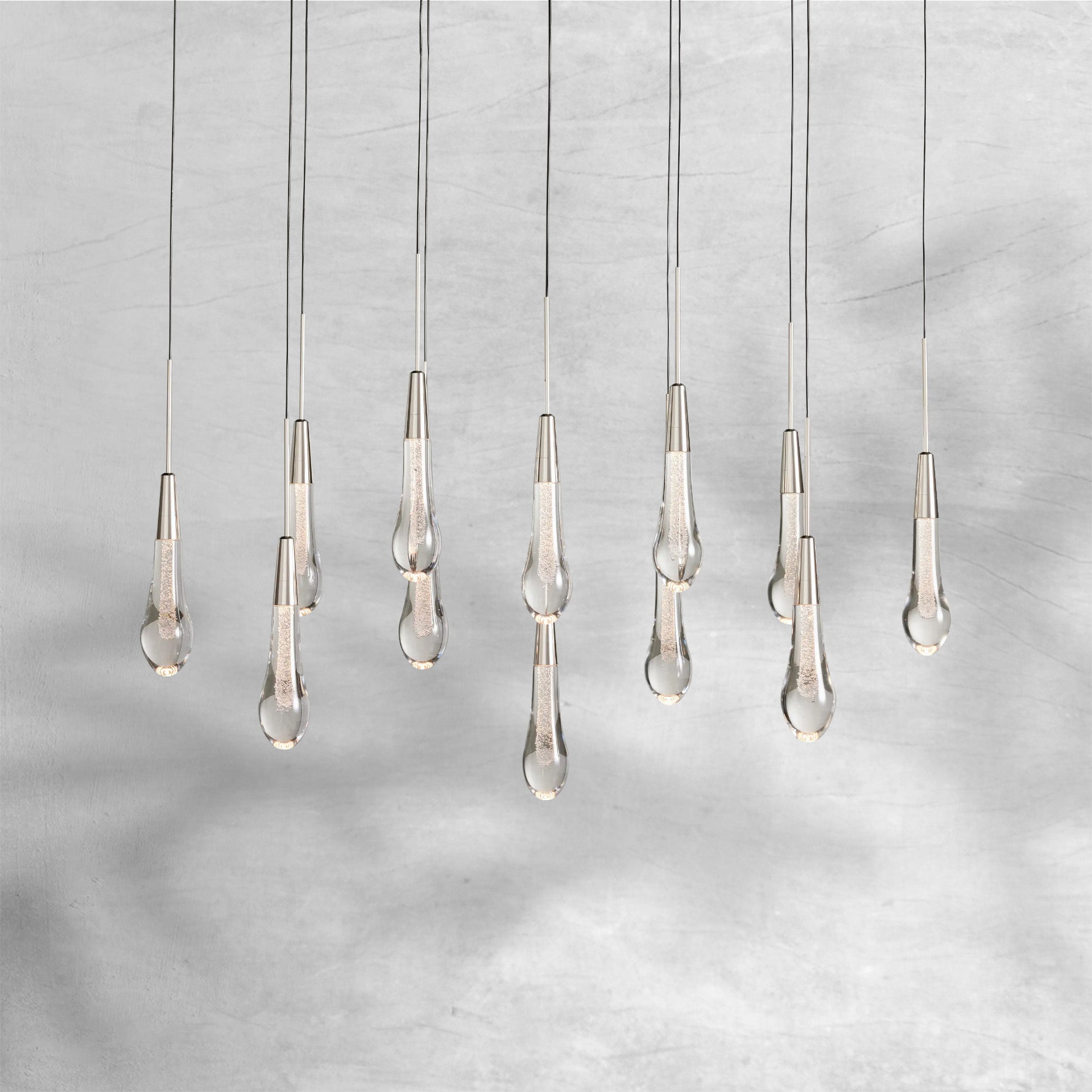Soltaire Linear Chandelier 37"50"70"