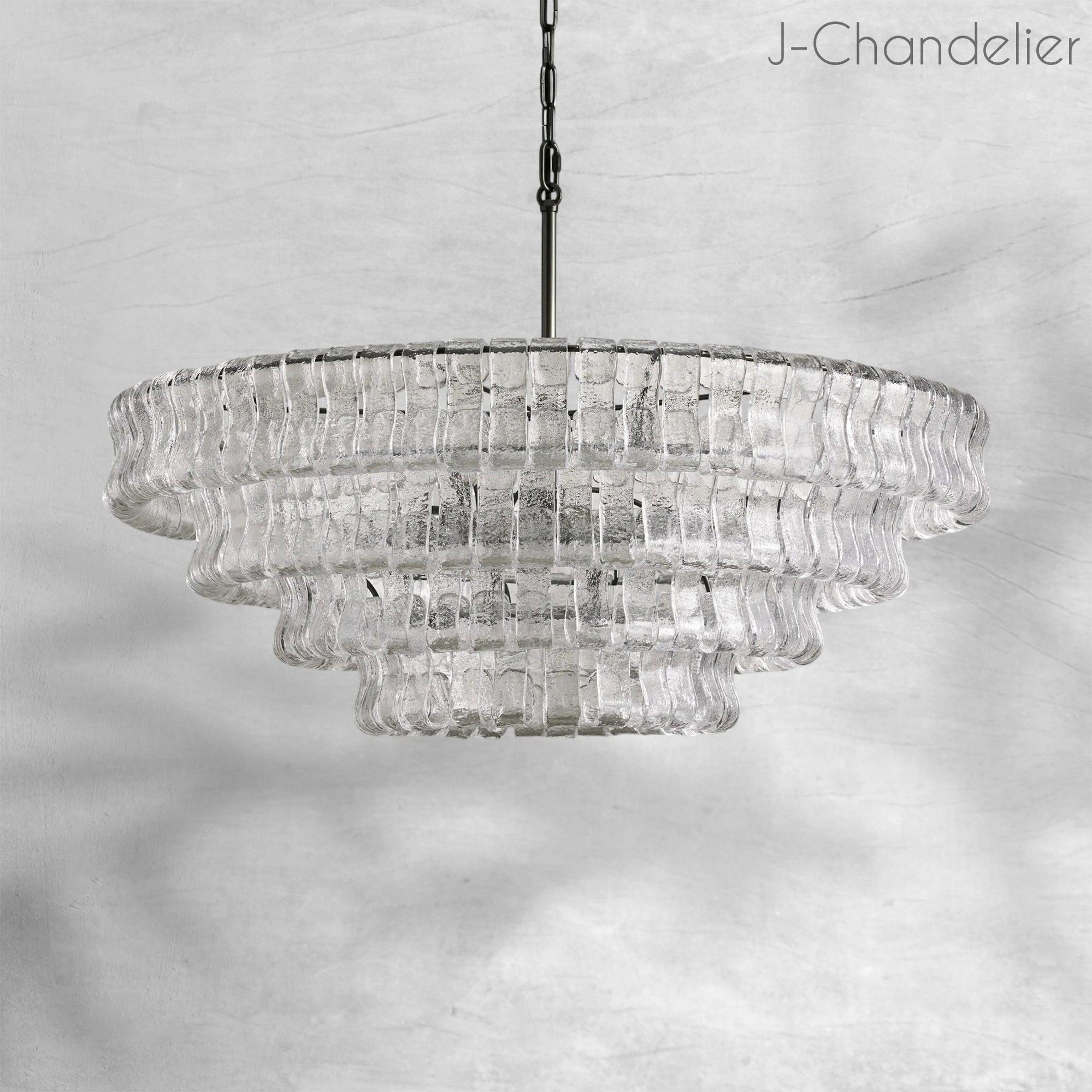 Ghiaccio Round Chandelier 24"36"48"60"