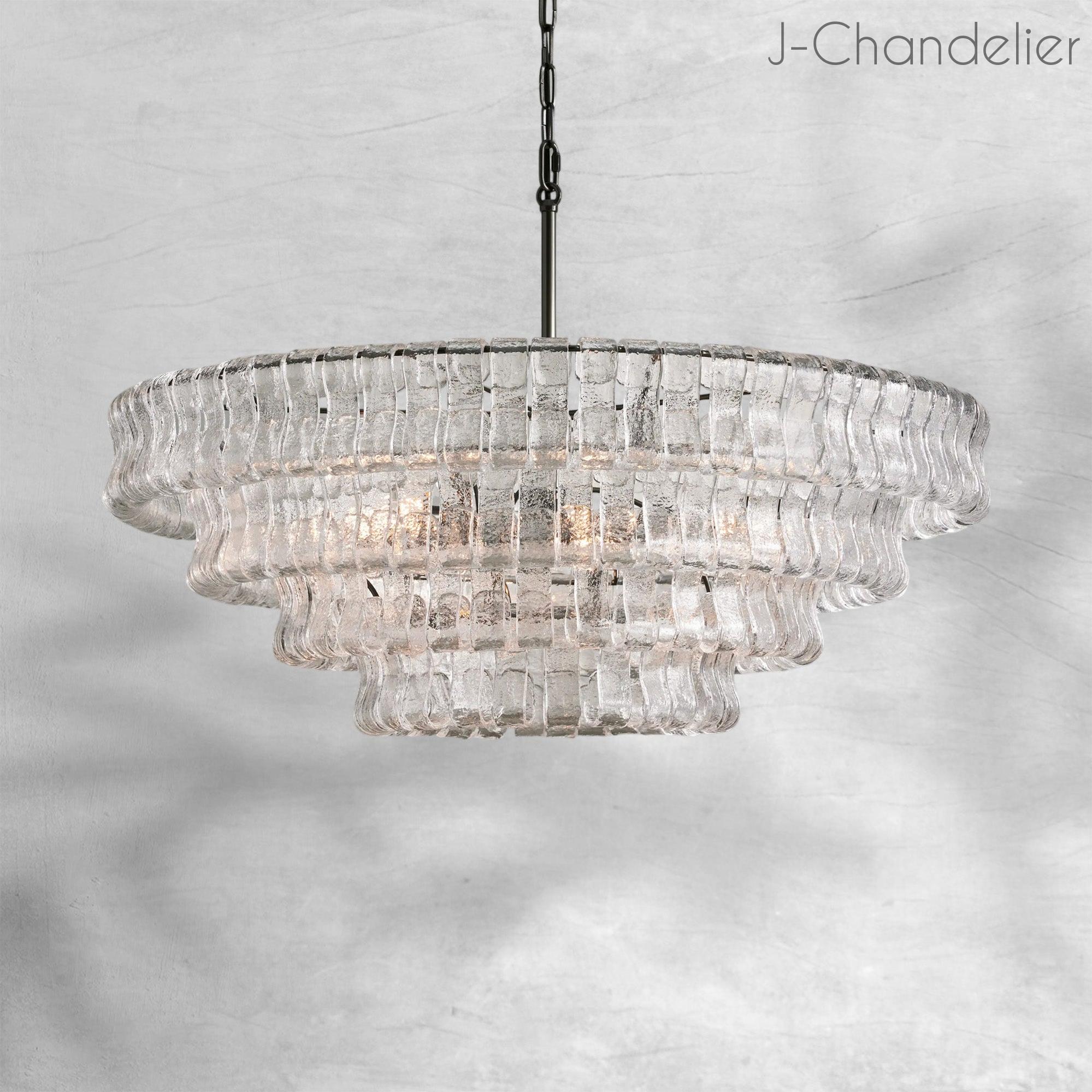 Ghiaccio Round Chandelier 24"36"48"60"