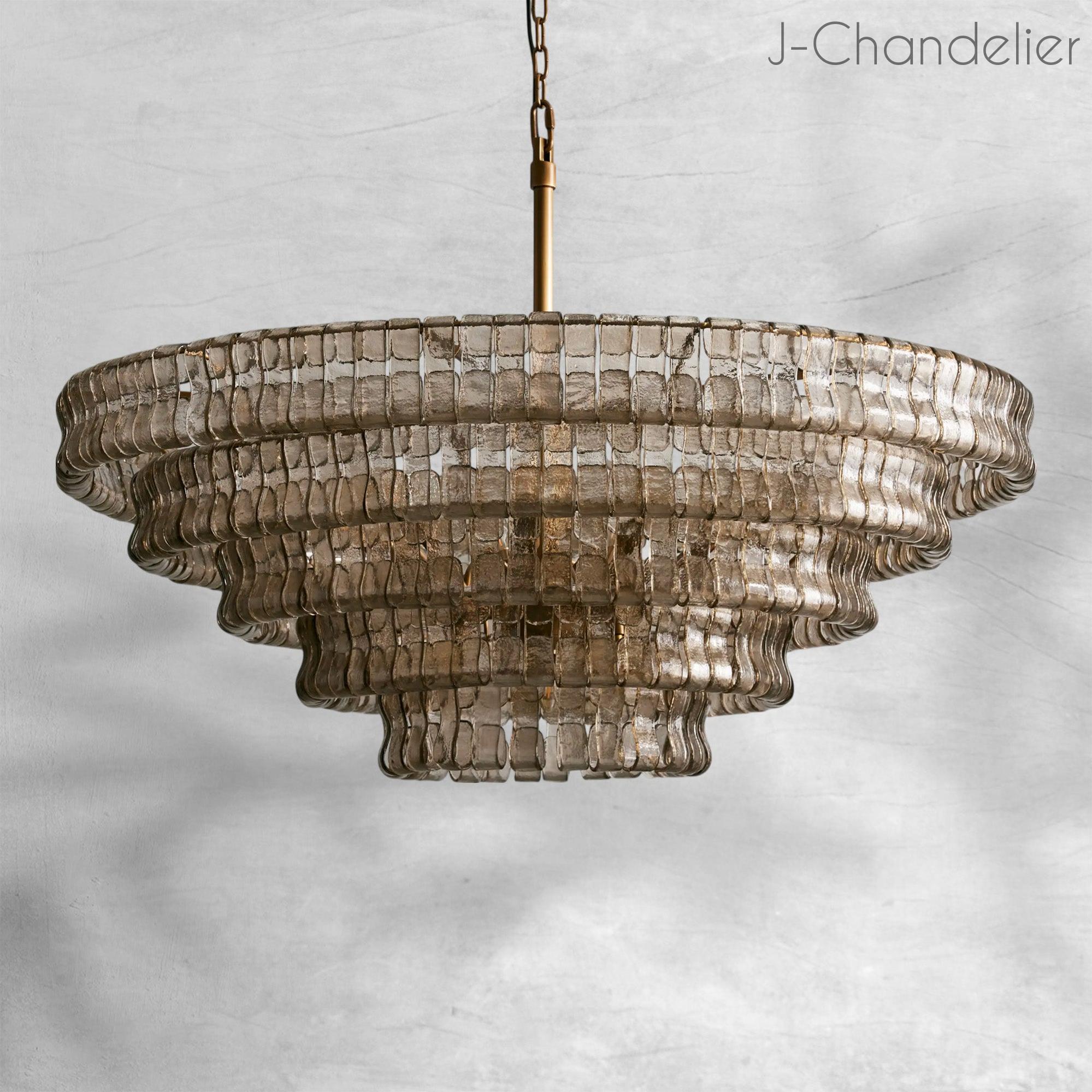 Ghiaccio Round Chandelier 24"36"48"60"