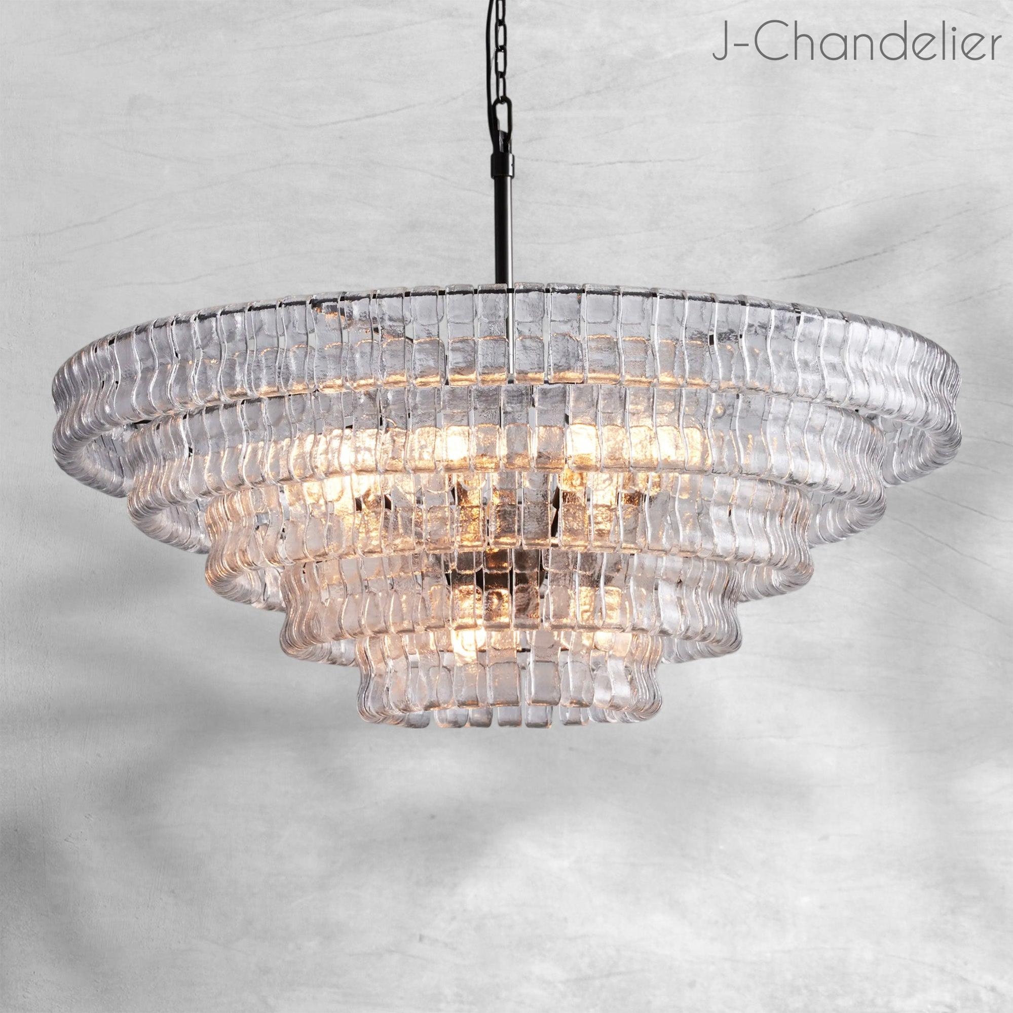 Ghiaccio Round Chandelier 24"36"48"60"