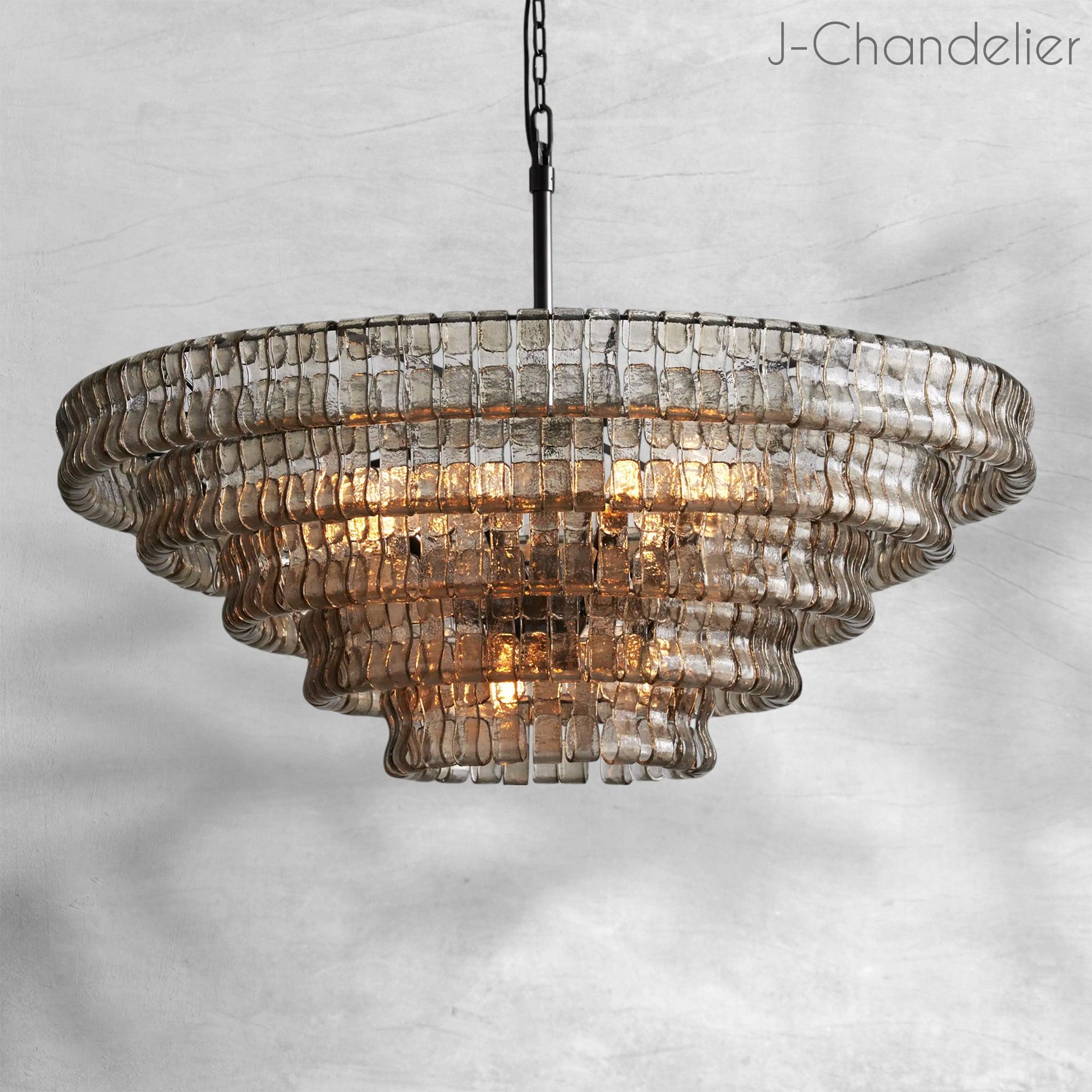 Ghiaccio Round Chandelier 24"36"48"60"