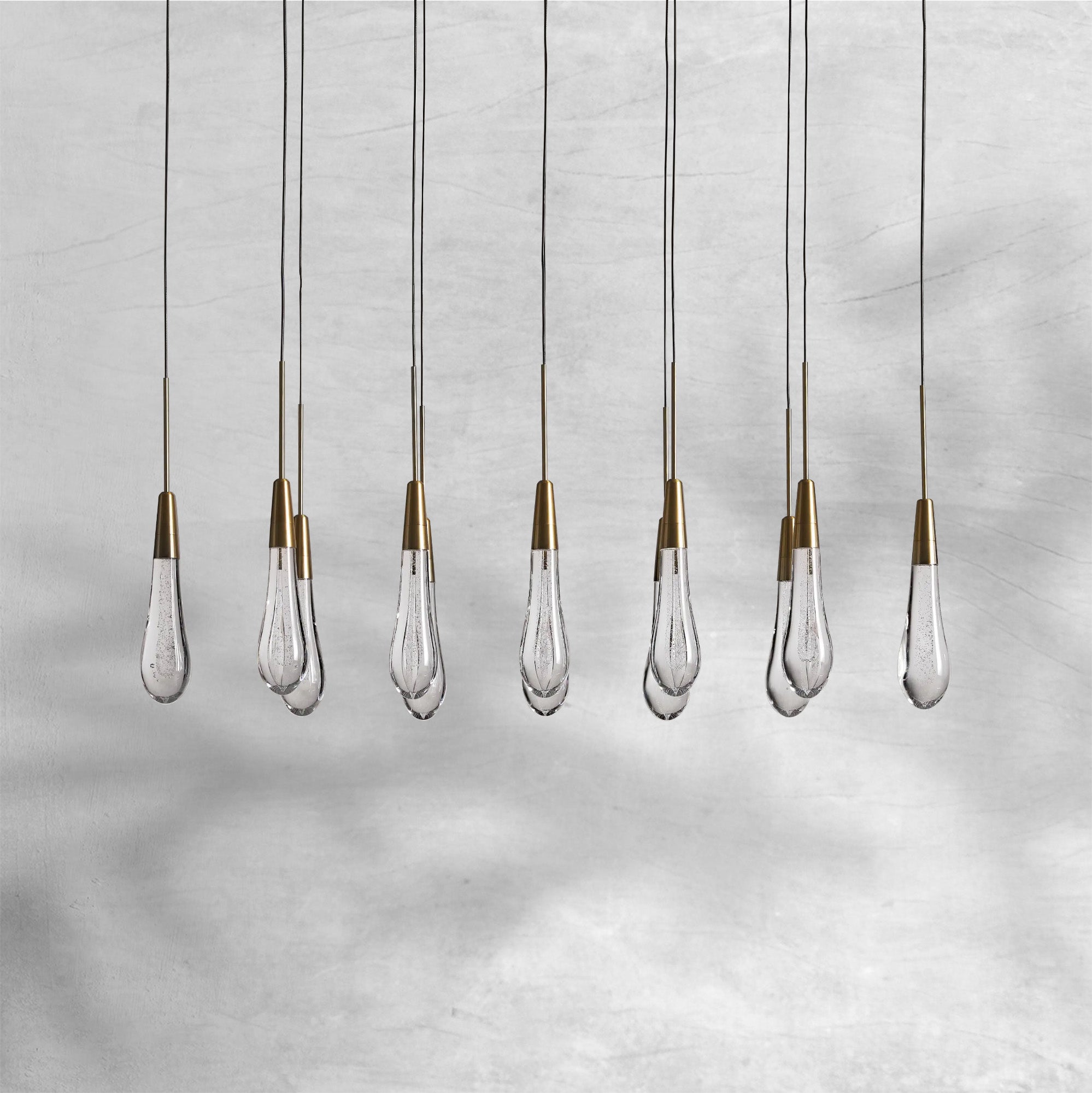 Soltaire Linear Chandelier 37"50"70"
