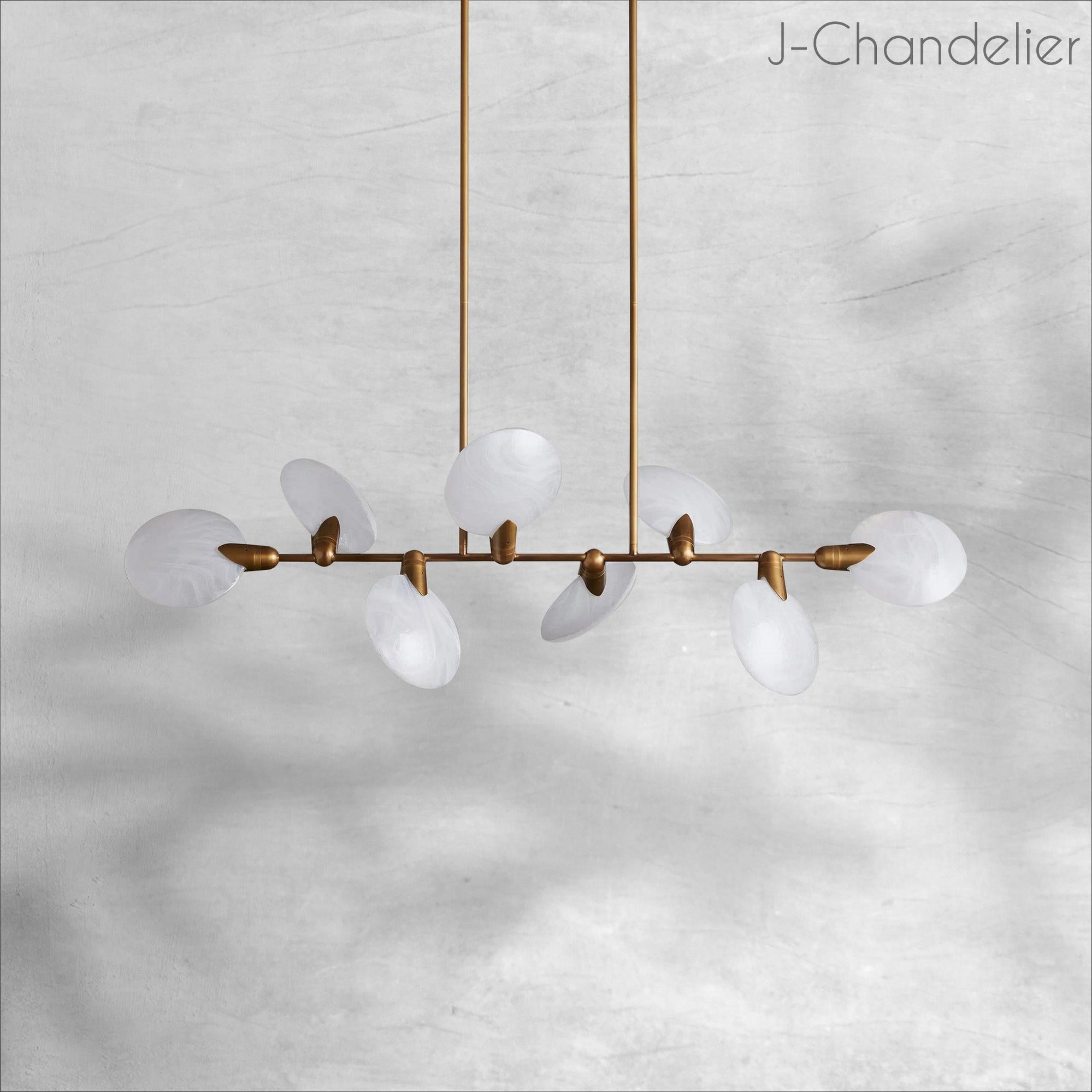 Lyla Linear Chandelier 62"74"