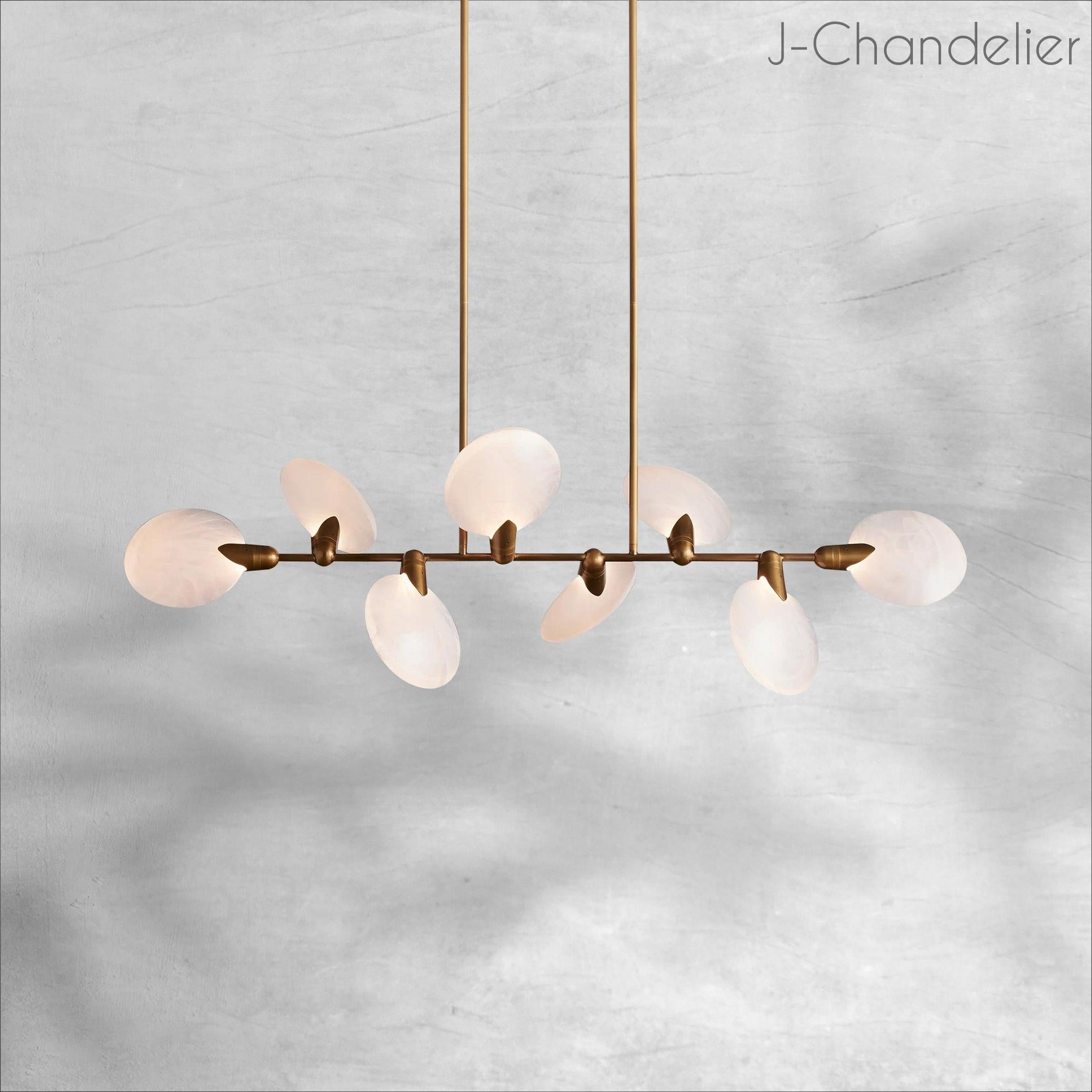 Lyla Linear Chandelier 62"74"