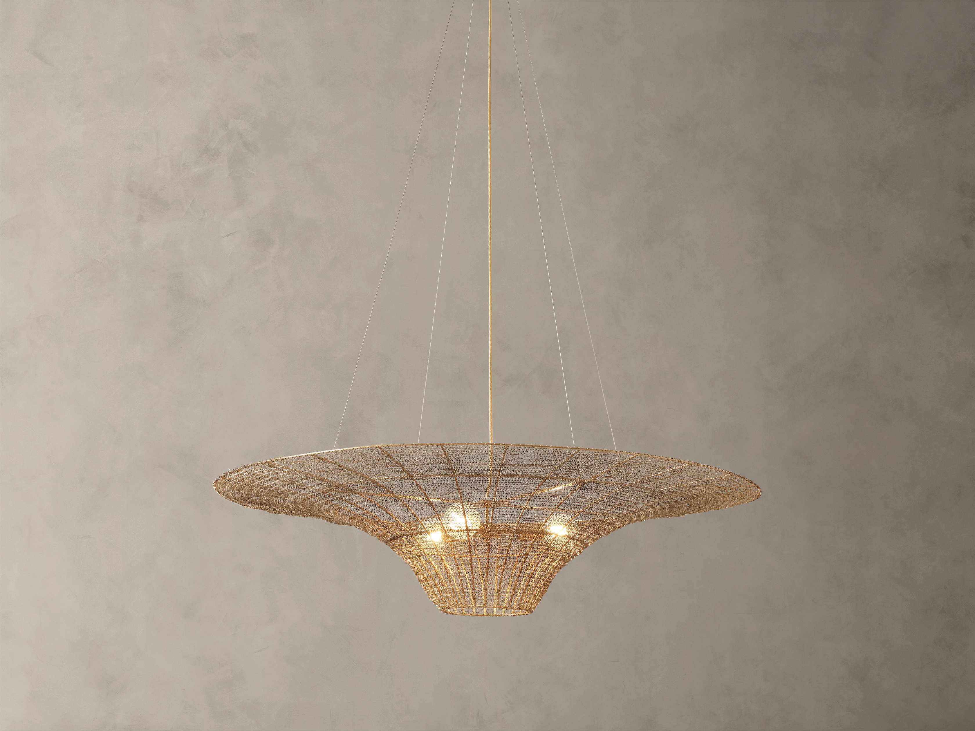 Mirza Caping Chandelier 48''D