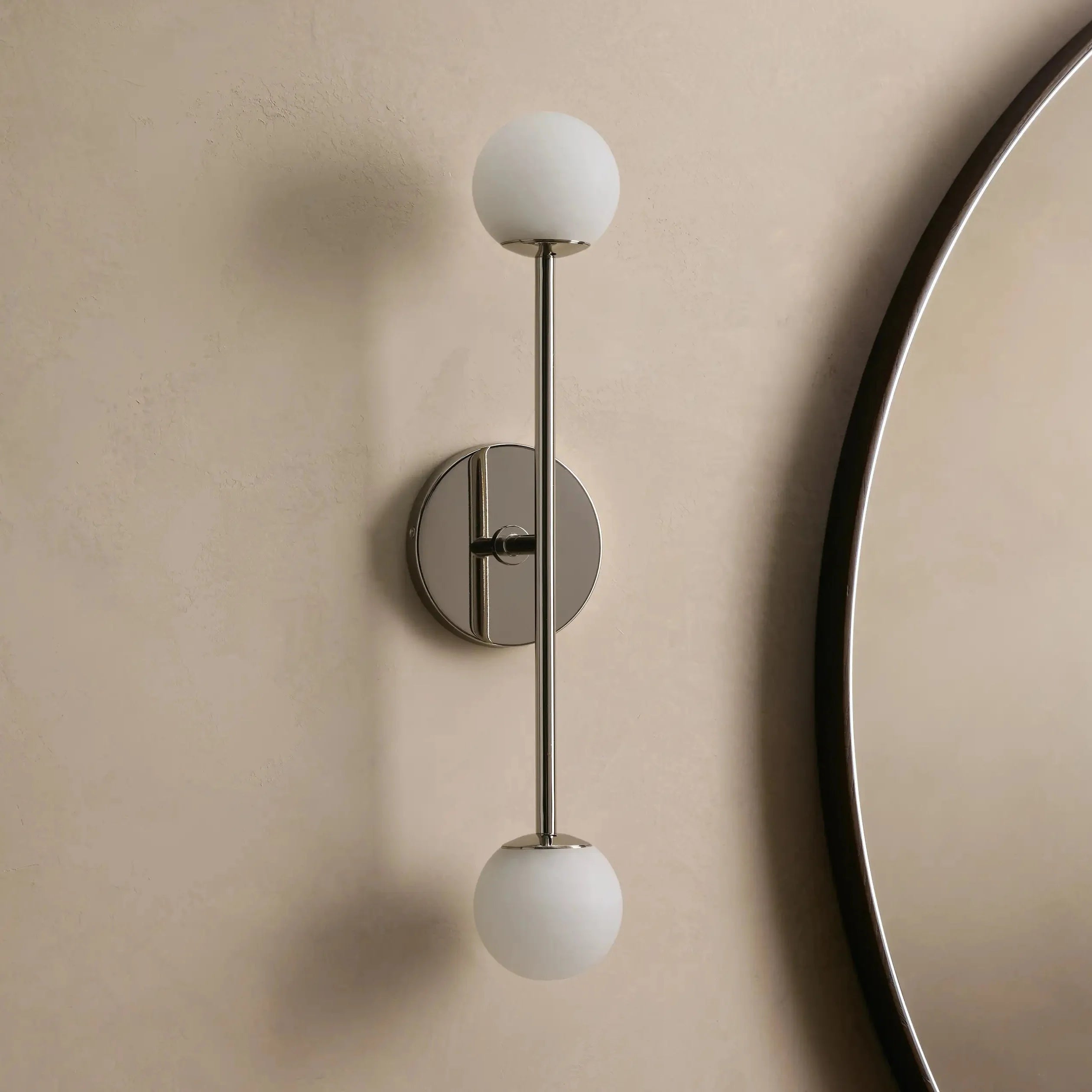 Girouette Double  Alabaster Sconce