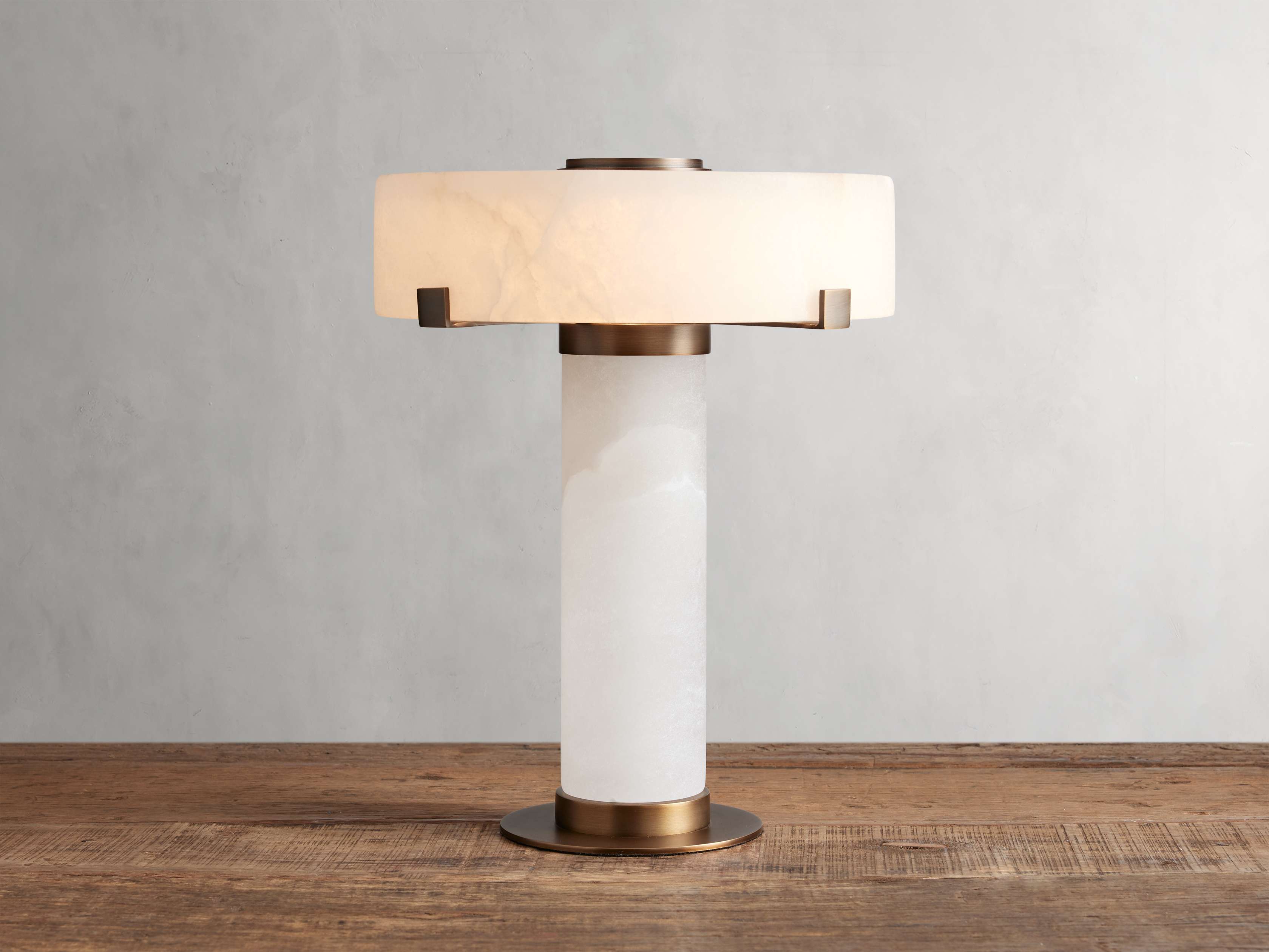 Chayla Alabaster Stone Table Lamp 13'' 19''