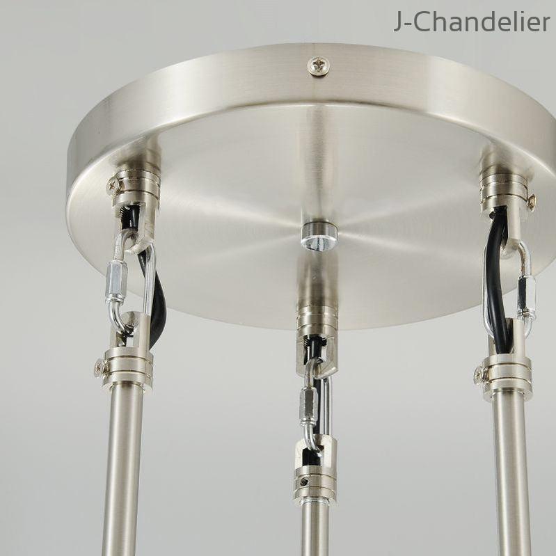 Raindrop 3-Light Rod Round Chandelier