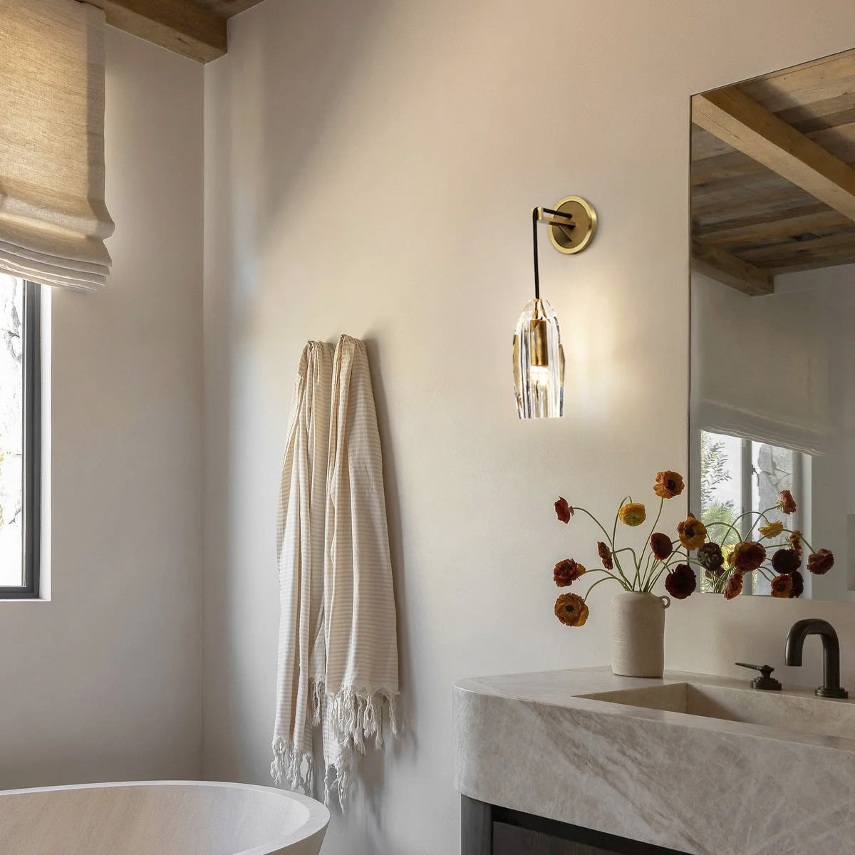 Chapt Crystal Shade Wall Sconce