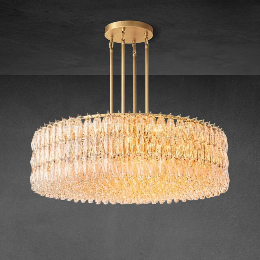 Chiaravalle Clear Glass Round Chandelier 37"47"62"