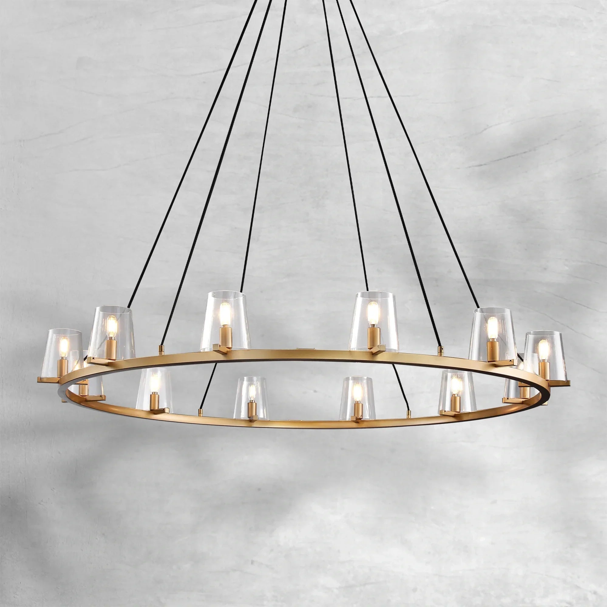 Paricia Glass Round Chandelier 36"48"60"