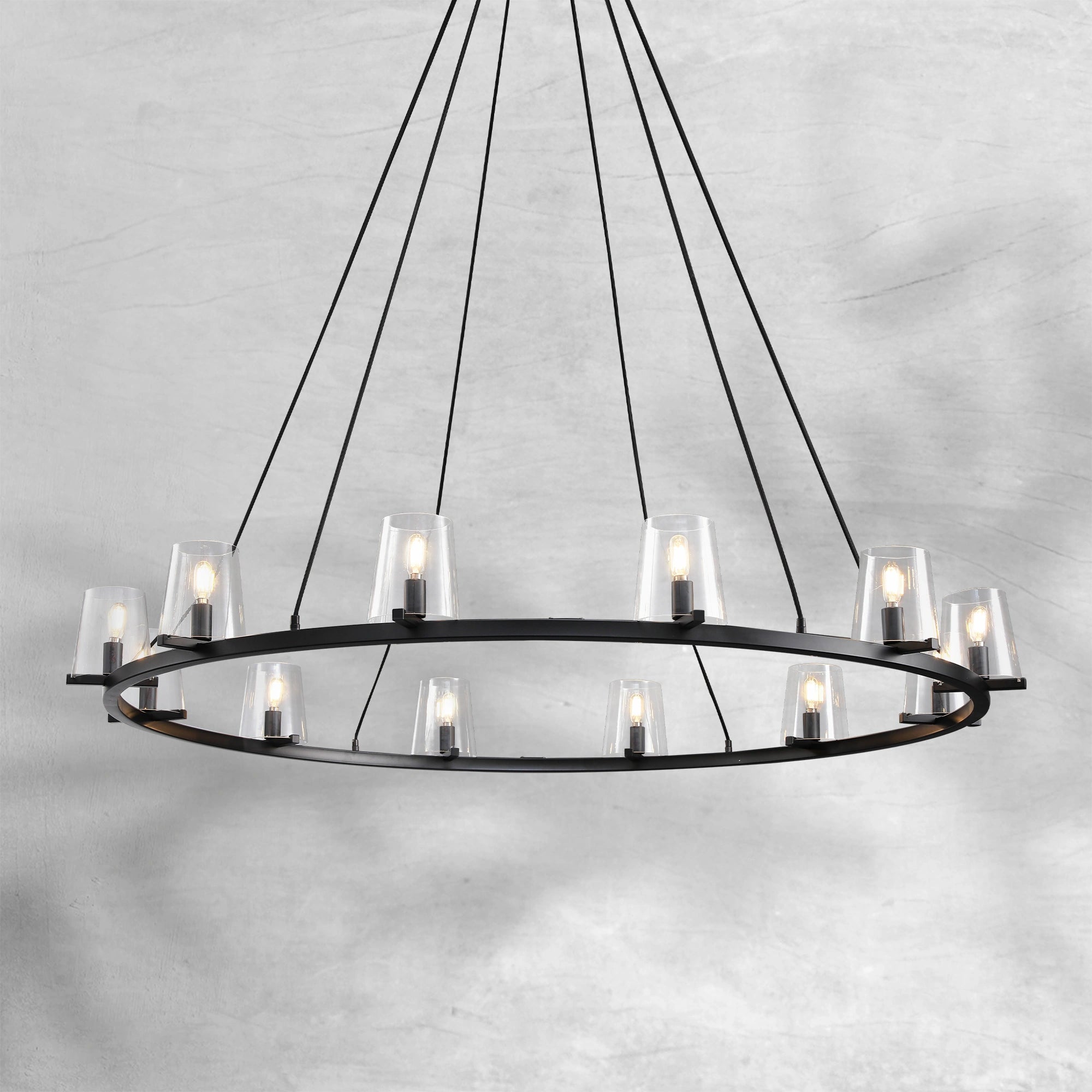 Paricia Glass Round Chandelier 36"48"60"