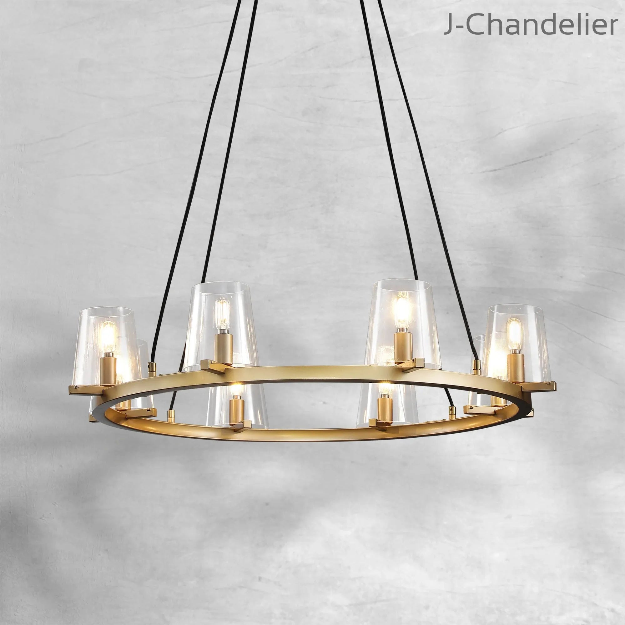 Paricia Glass Round Chandelier 36"48"60"