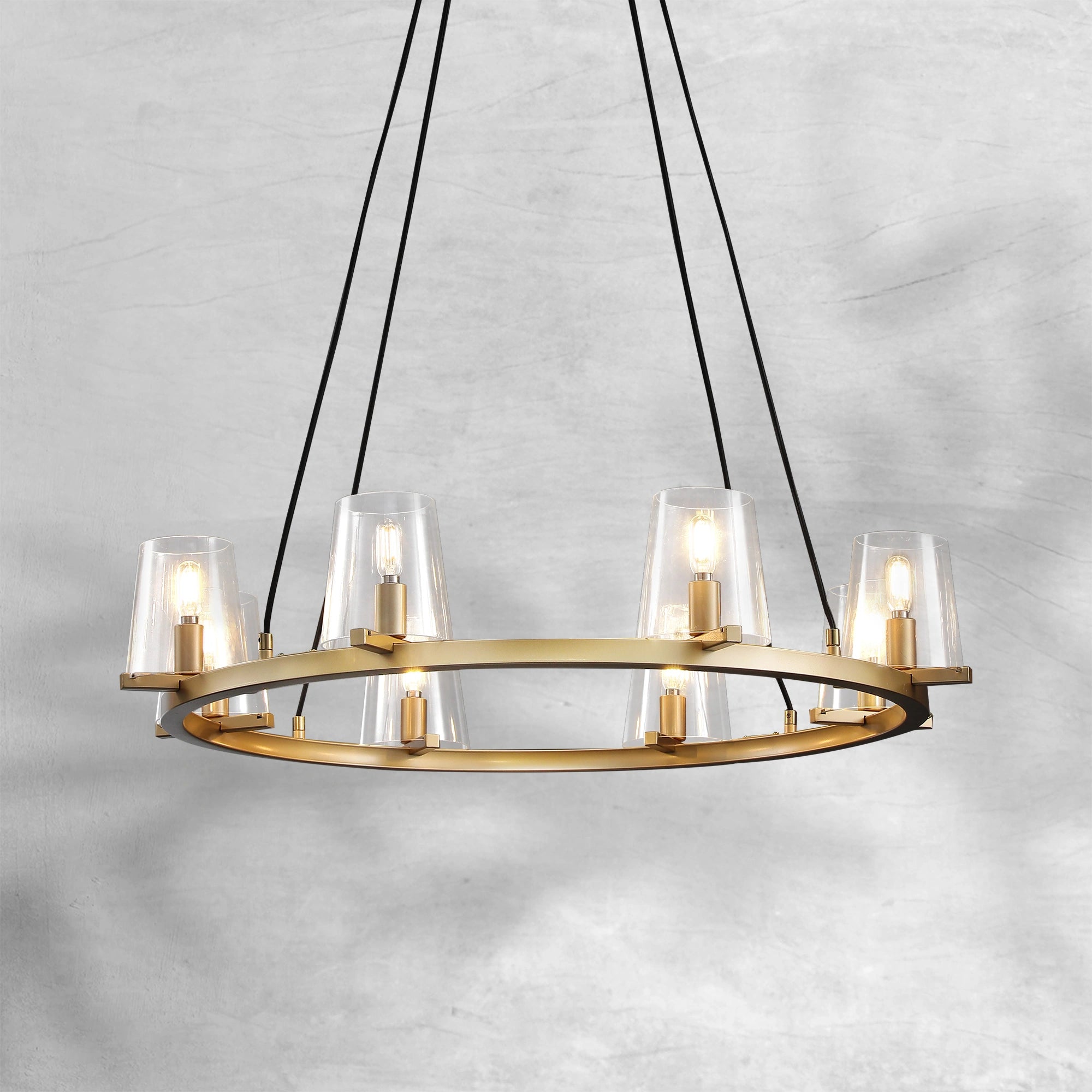 Paricia Glass Round Chandelier 36"48"60"