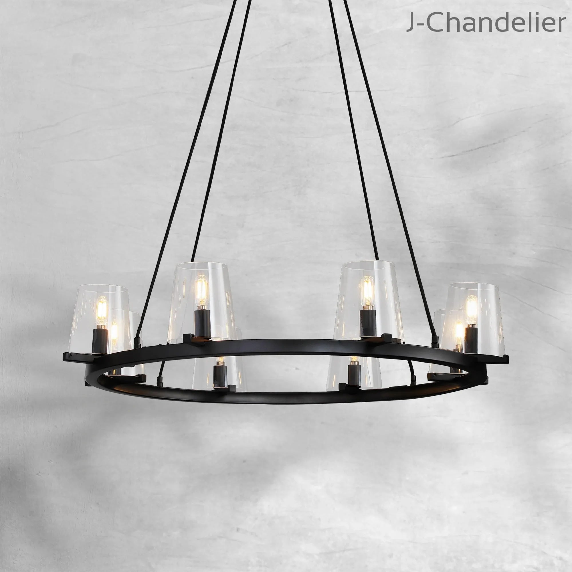 Paricia Glass Round Chandelier 36"48"60"